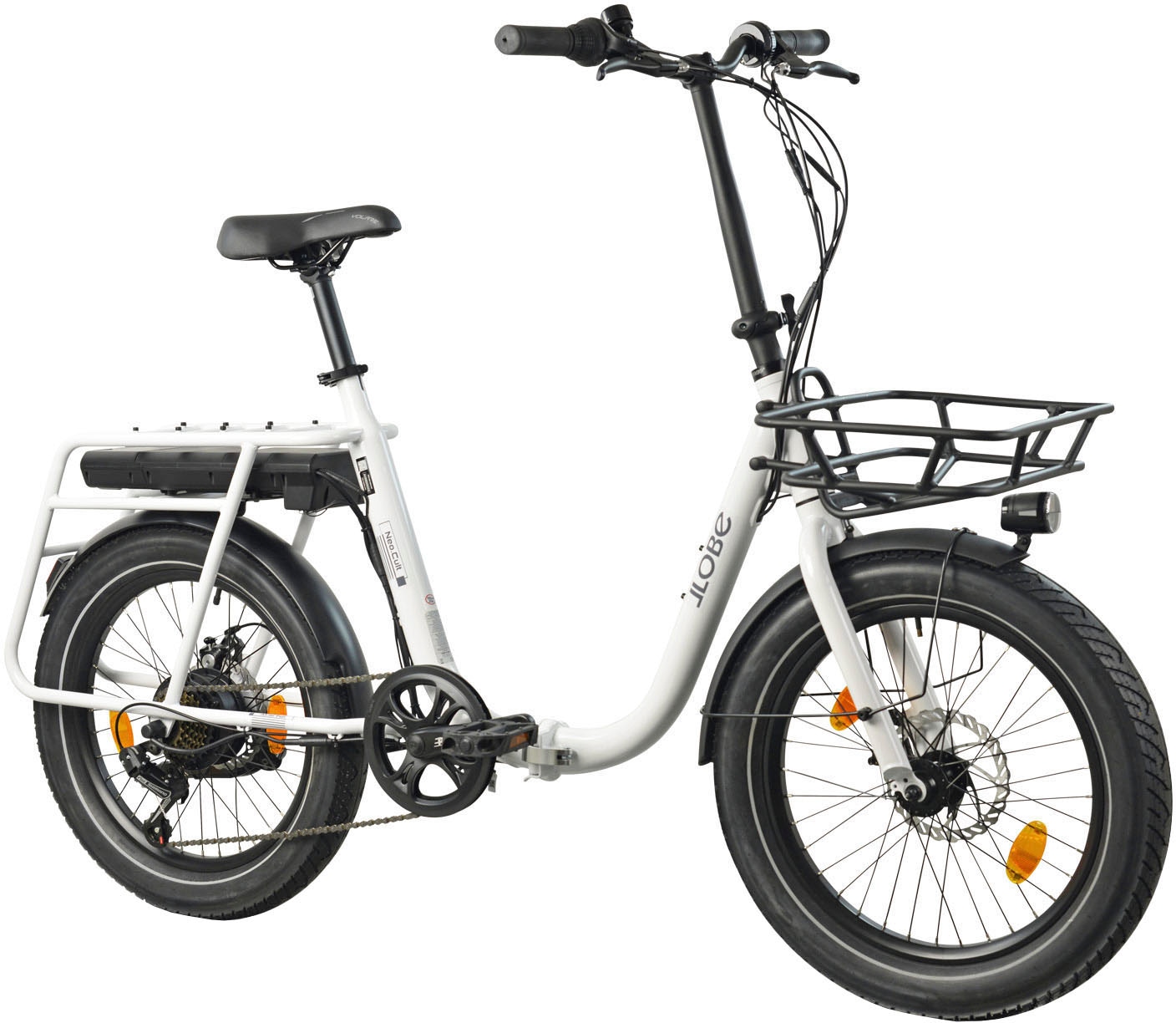 LLobe E-Bike »Elektro Faltrad 20" Neo.cult weiß«, Shimano, Tourney, Heckmotor 250 W