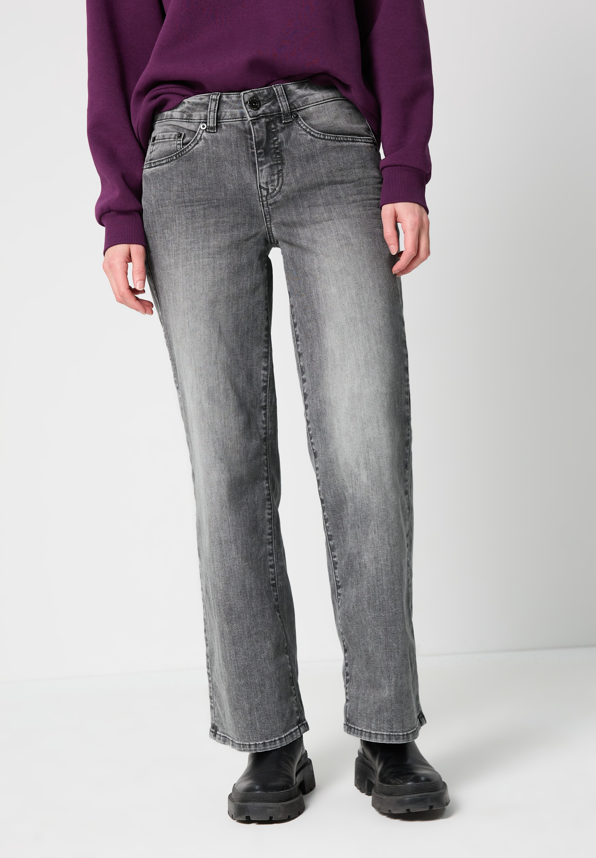 STREET ONE Weite Jeans 5-Pocket-Style günstig online kaufen