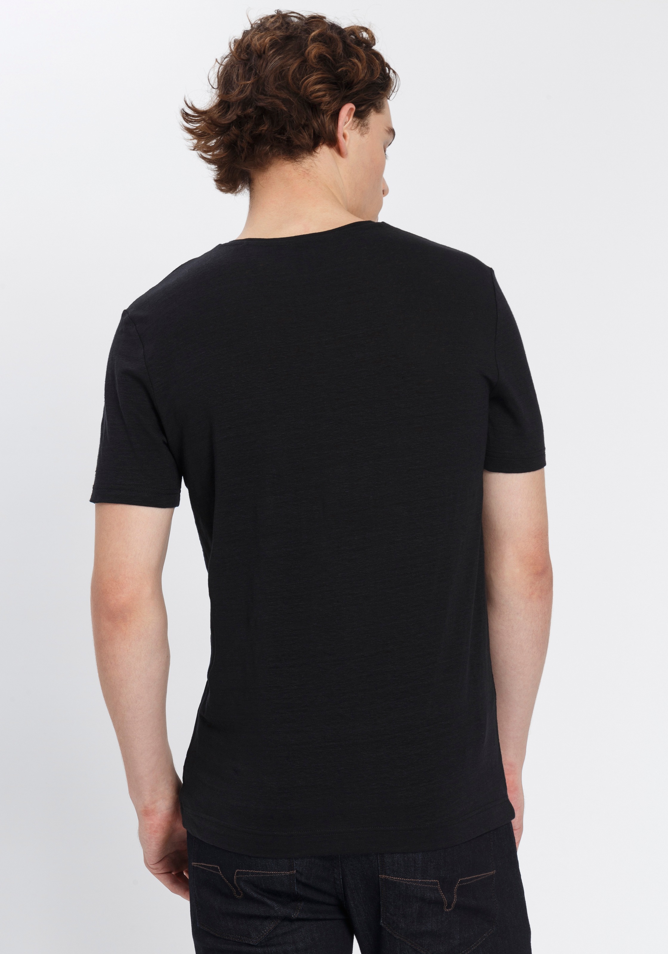 OLYMP T-Shirt »Casual«, mit hohem Leinenanteil