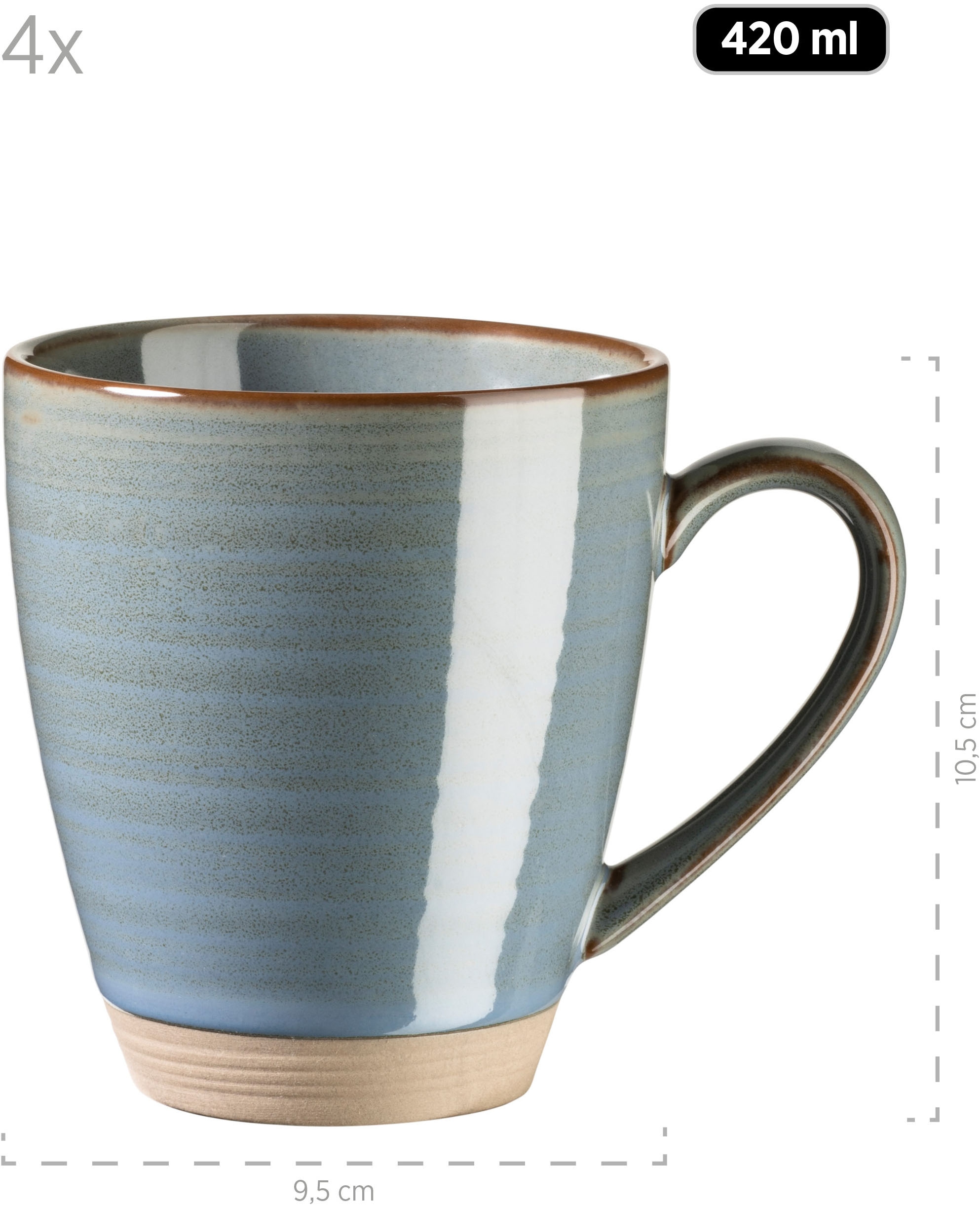 MÄSER Kombiservice »NOTTINGHAM, Geschirr-Set, Keramik«