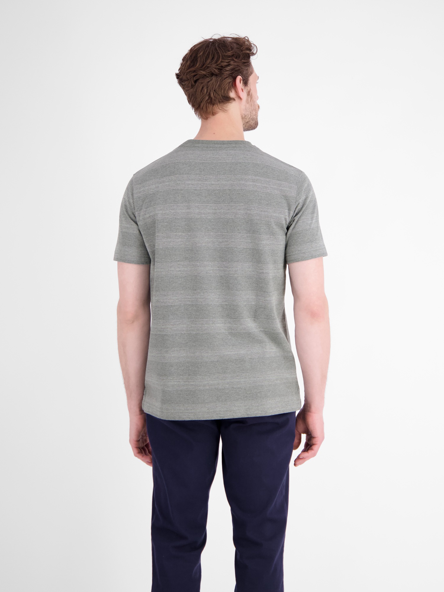 LERROS T-Shirt »T-Shirt in Piquéqualität mit dezenten Querstreifen«