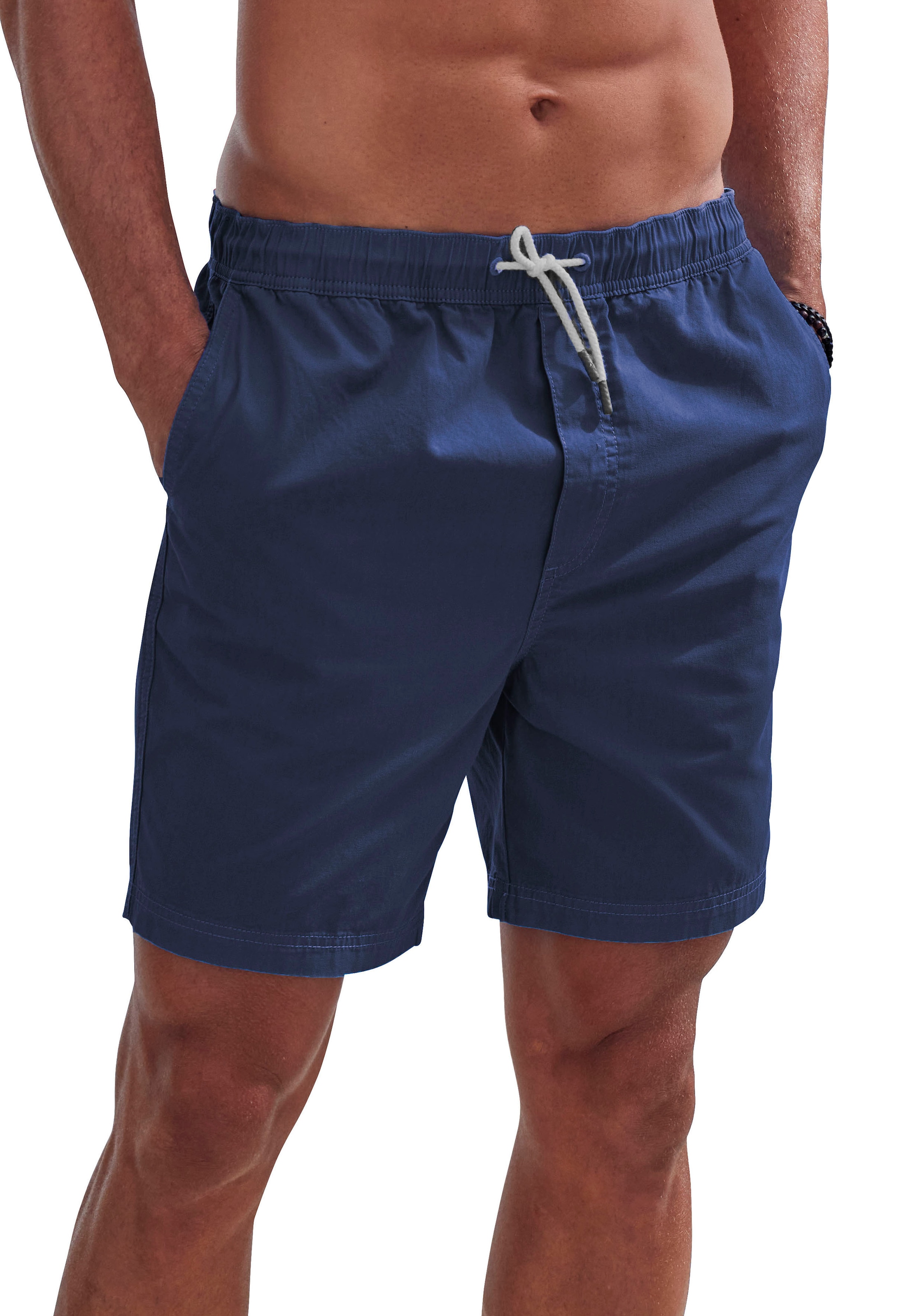 John Devin Shorts "Bermuda", kurze Hose aus elastischer, gewebter Baumwollq günstig online kaufen