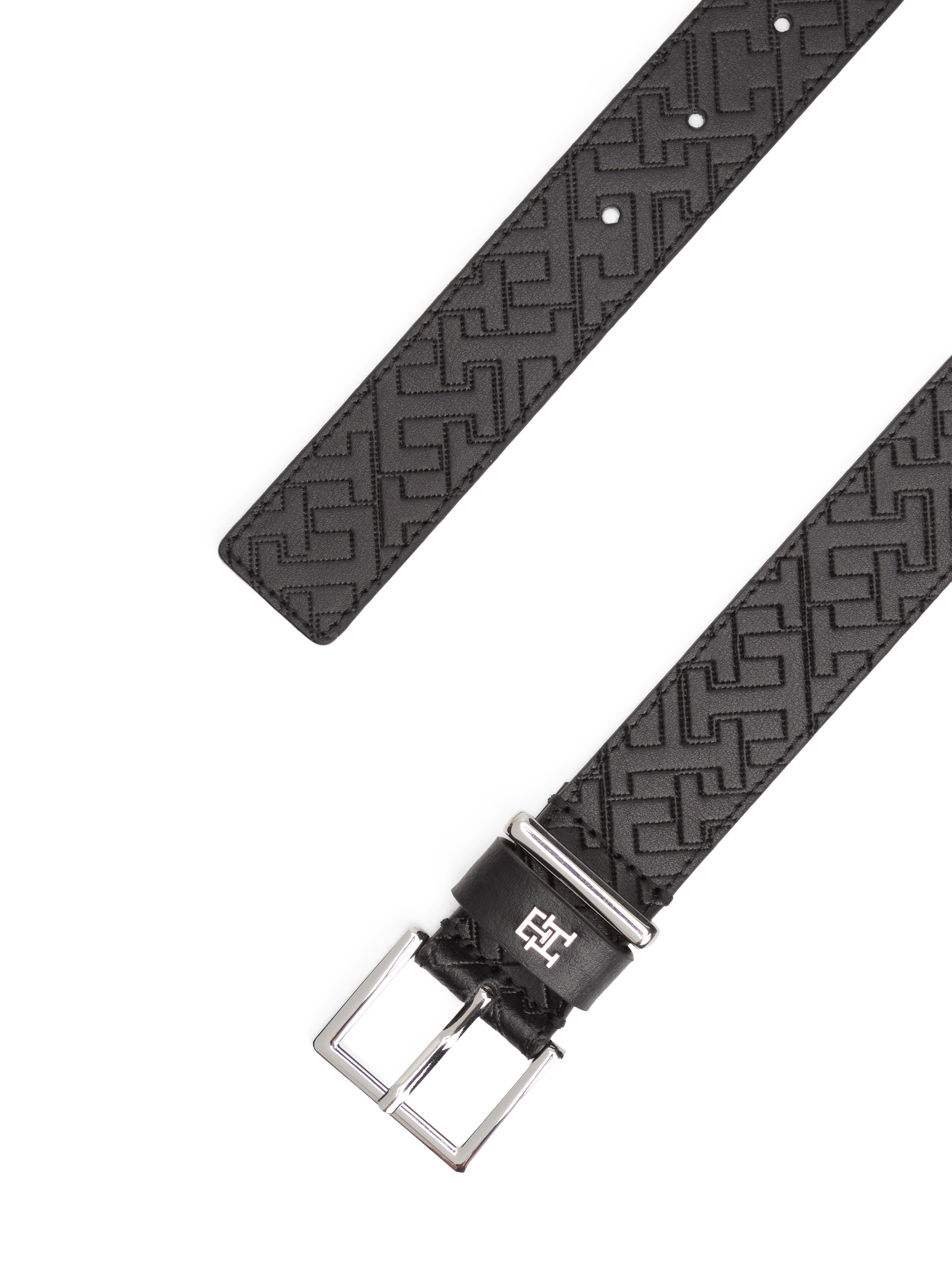 Thumbnail - Tommy Hilfiger Ledergürtel "TH SQUARE MONO" mit TH-Monogramm, Breite: 3 cm