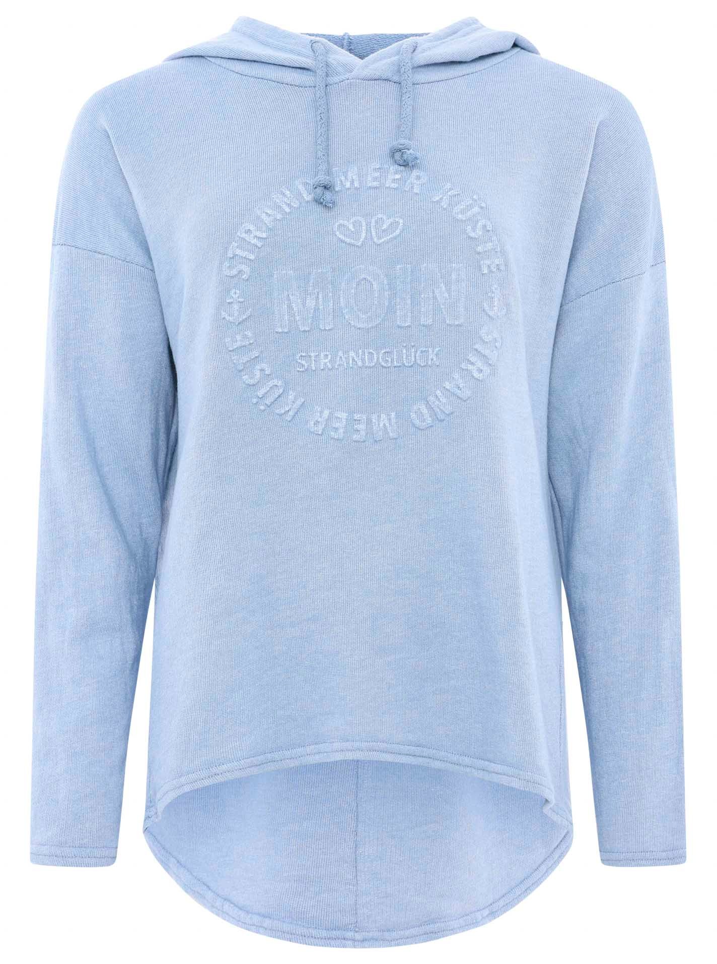 Zwillingsherz Hoodie ""Moin"", Kapuze, Kordelzug, Langarm, maritimer Schrif günstig online kaufen