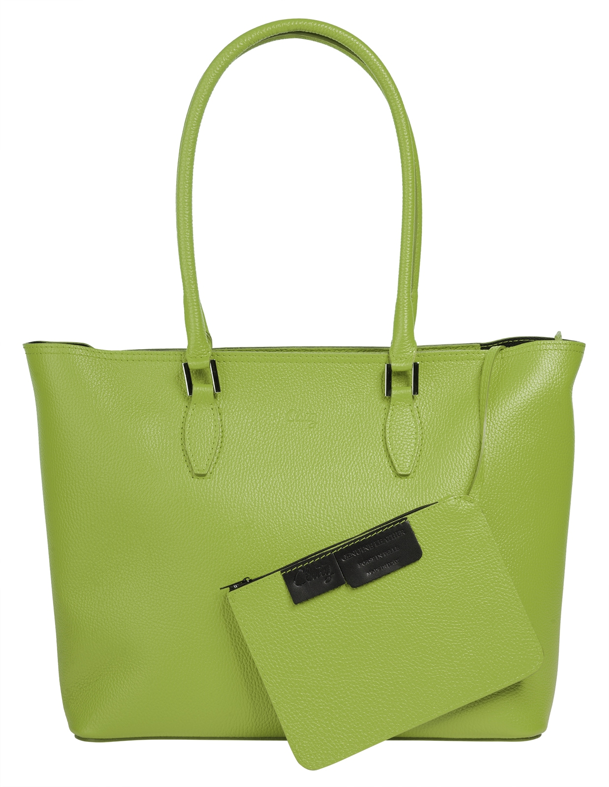 Cluty Shopper, echt Leder, Made in Italy