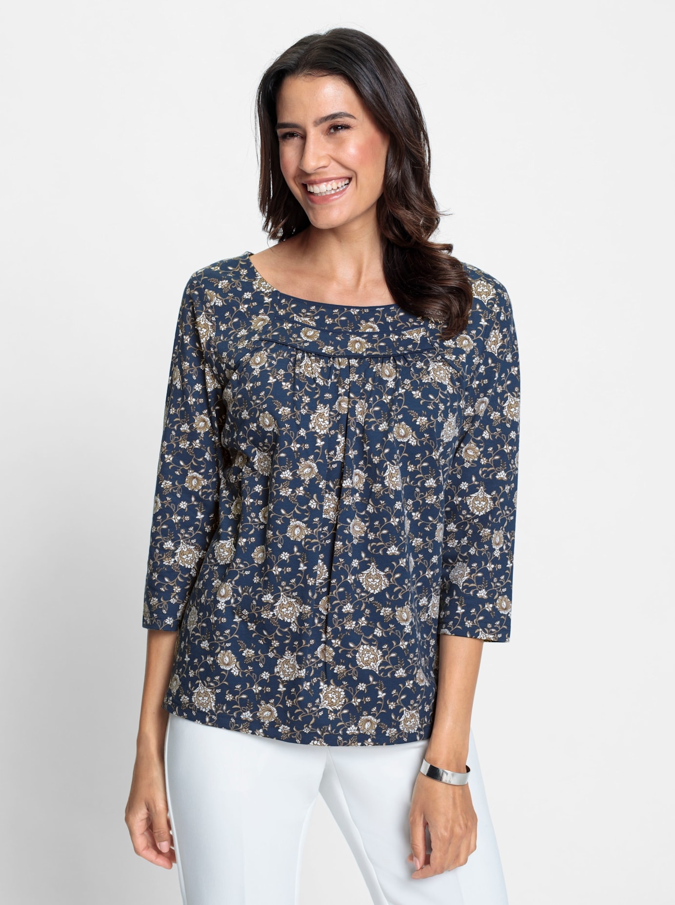 Inspirationen 3/4-Arm-Shirt »Shirt«, (1 tlg.)