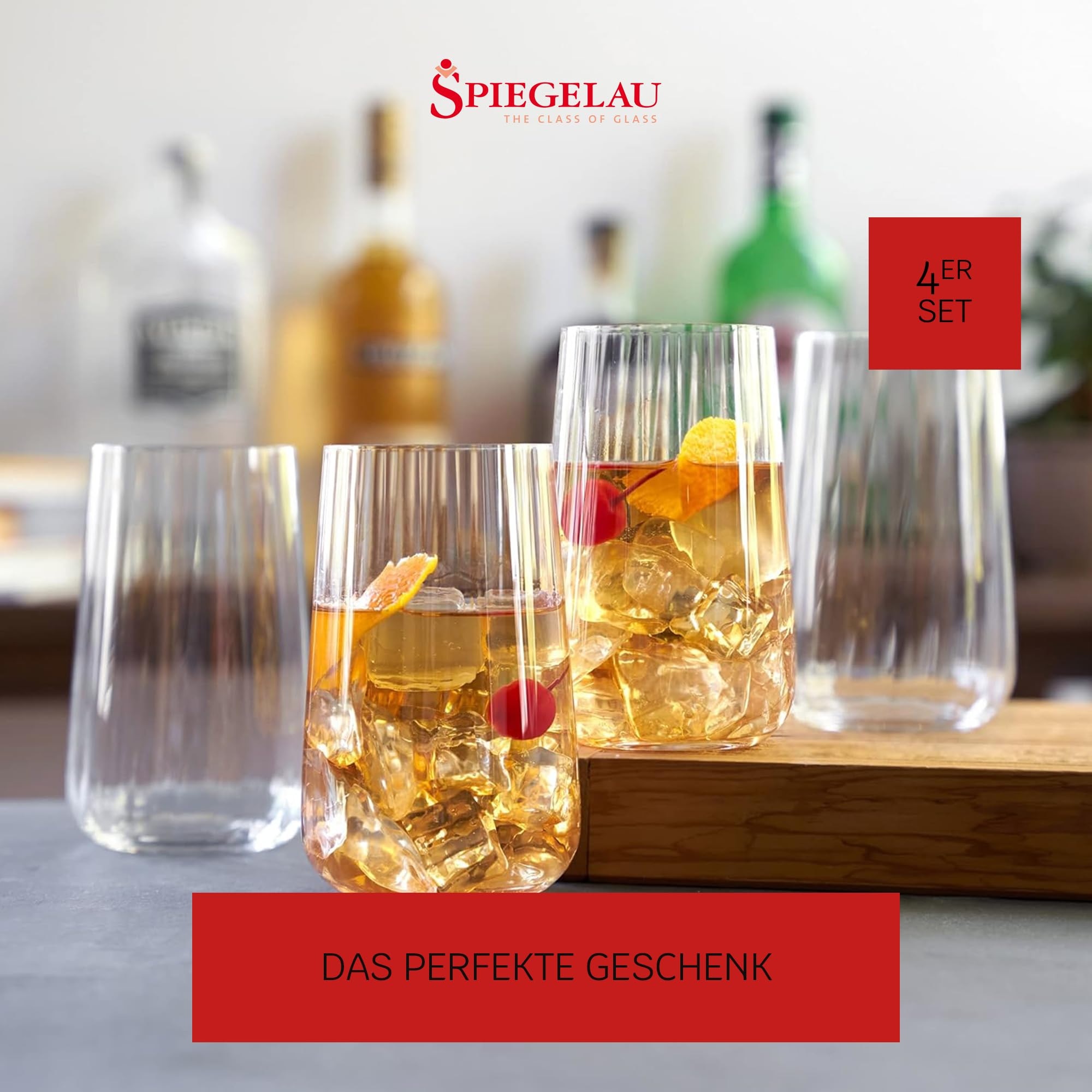 SPIEGELAU Longdrinkglas »Longdrinkgläser Lifestyle 510 ml 4er Set transparent«