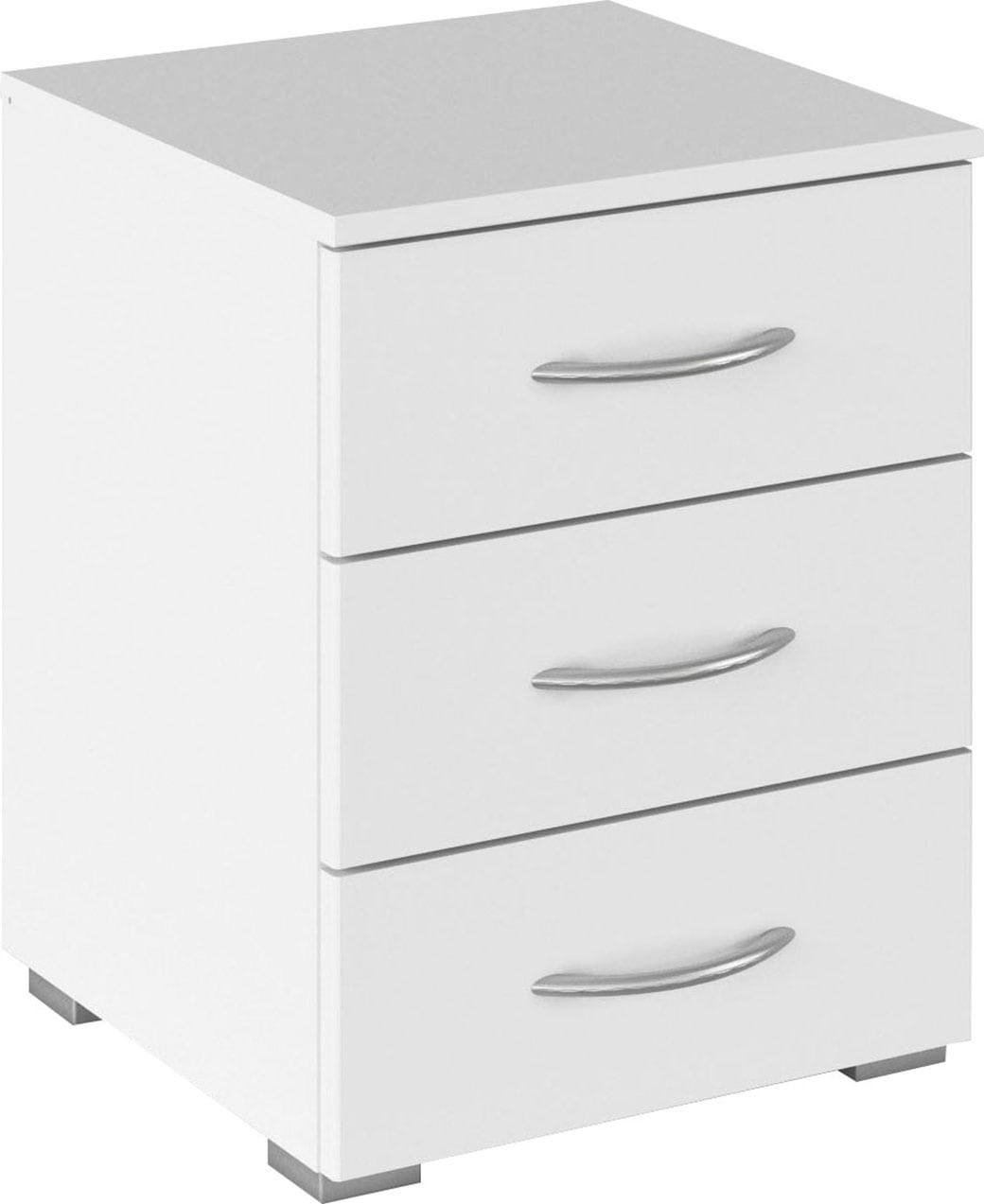 rauch Nachtkommode "Nachttisch Nachtkonsole Beistelltisch Kommode Sideboard TORRENT" mit 3 geräumigen Schubkästen, Breite 40 cm MADE IN GERMANY