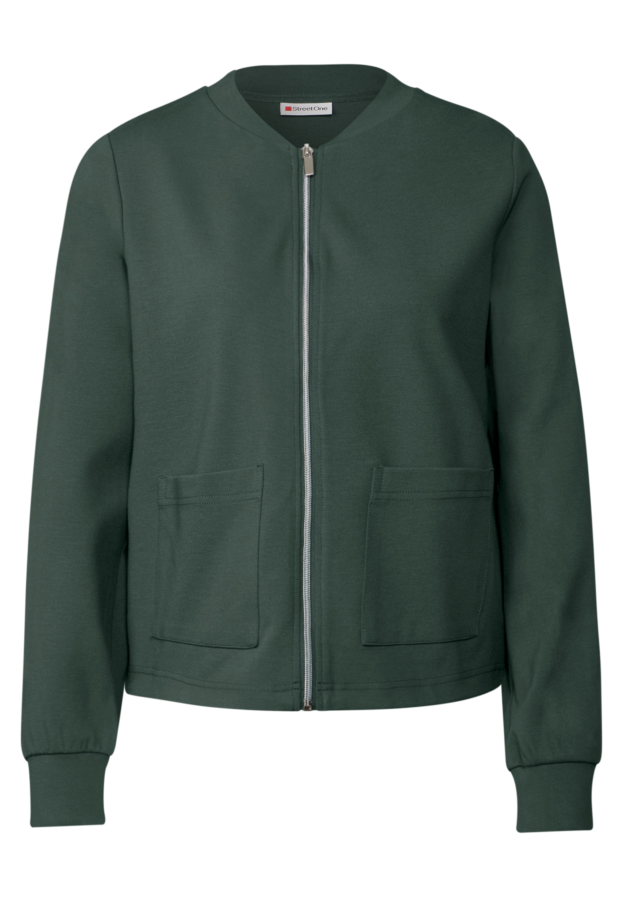 STREET ONE Sweatjacke, aus softem Materialmix