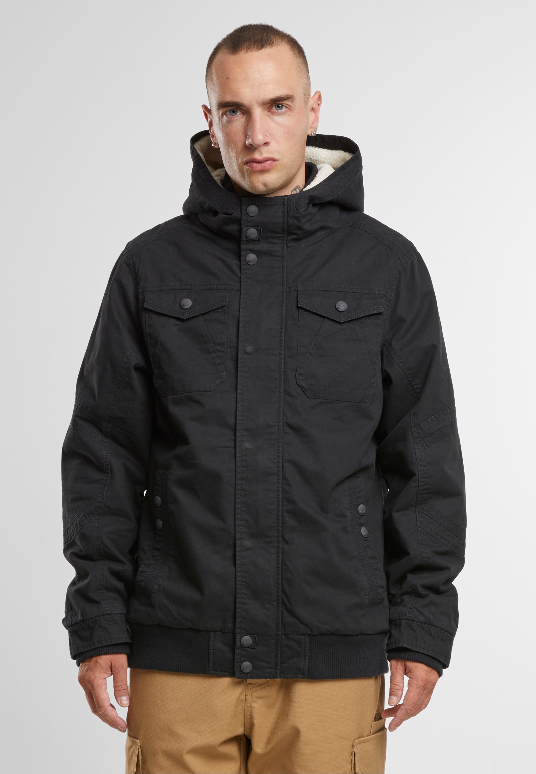 Brandit Winterjacke »Brandit Brandit Men Meadow Jacket« 1 Stk. tlg. mit Kapuze