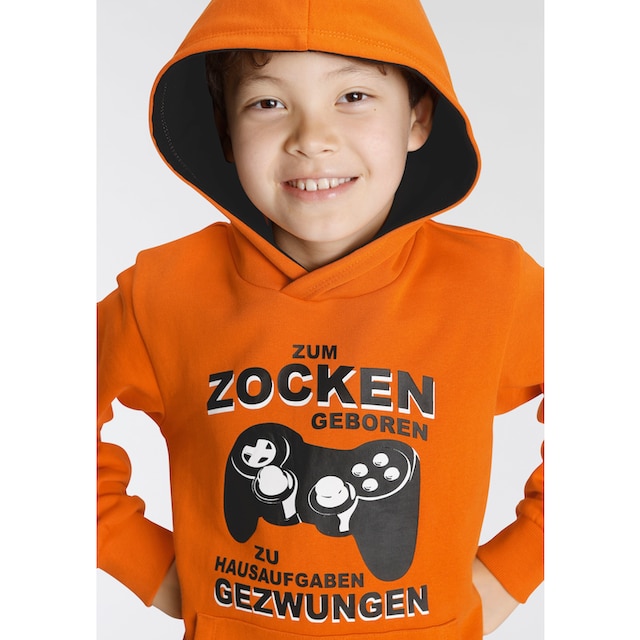 KIDSWORLD Kapuzensweatshirt »FÜR ZOCKER«, Spruch online bestellen | BAUR