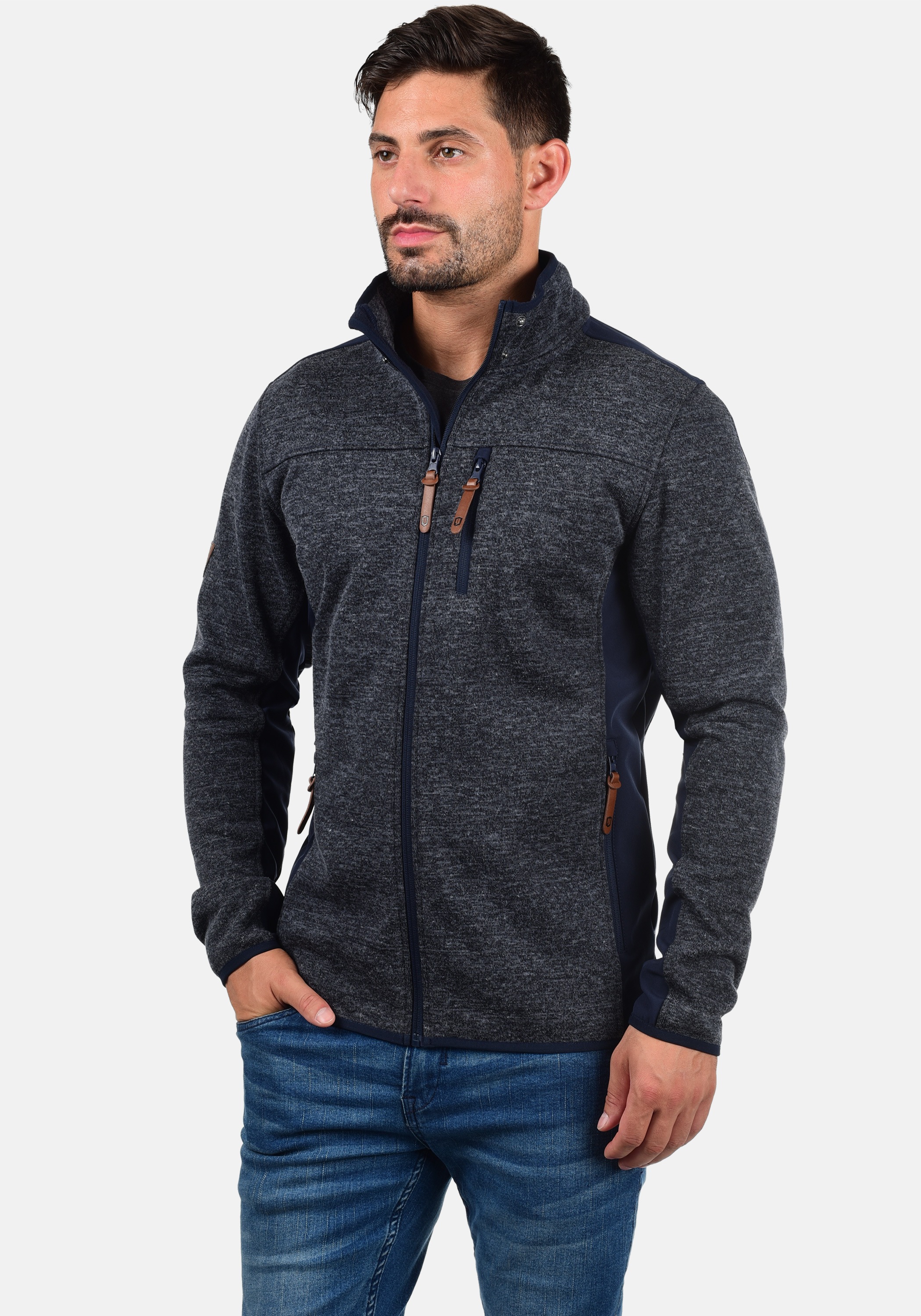 Indicode Kapuzenfleecejacke "Sweatjacke IDGrosvenor" günstig online kaufen