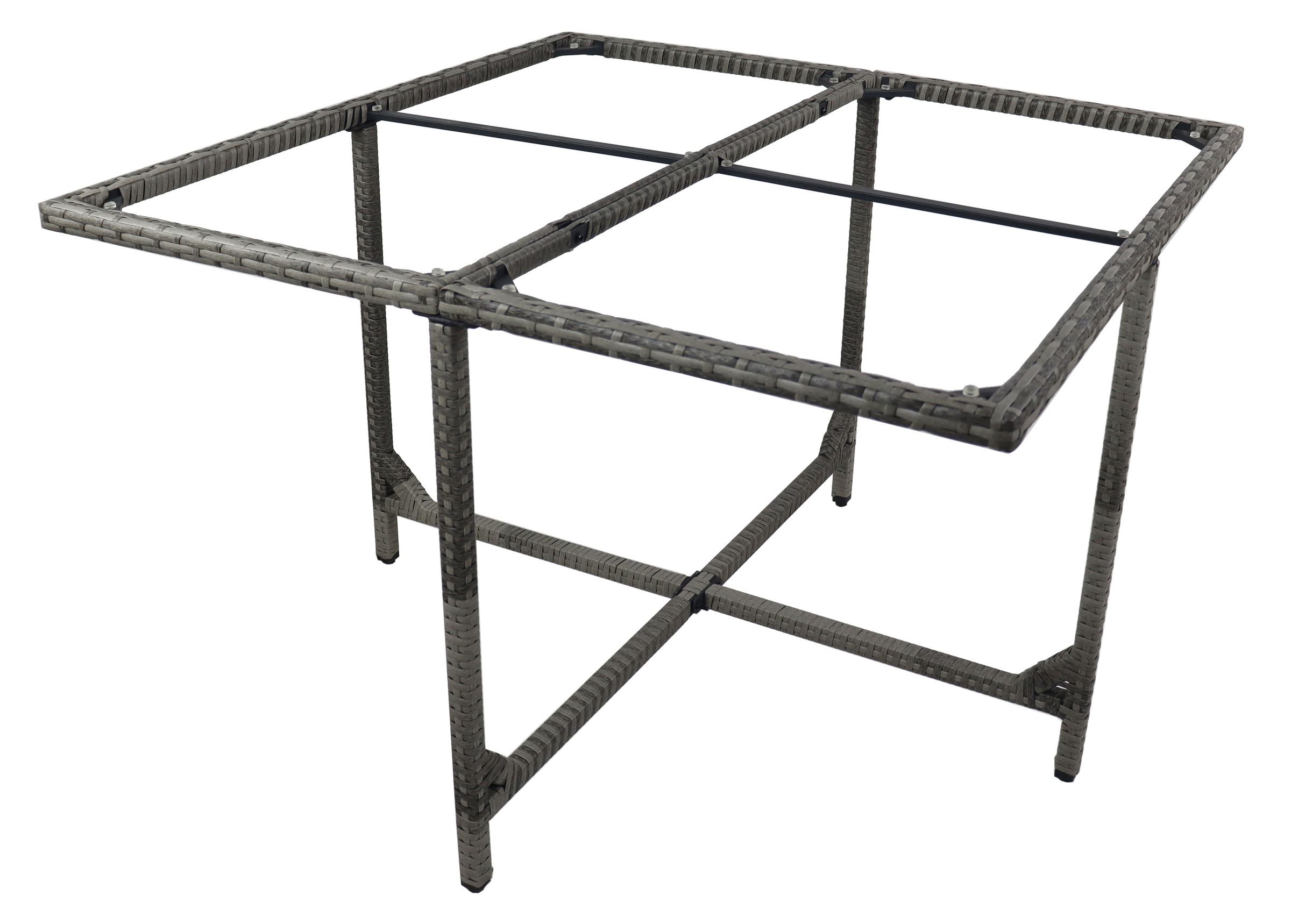 VCM Gartentisch »VCM Gartentisch | Tisch aus Rattan | Maße ca. H. 74 x B. 110 x T. 110 cm | Gartentisch | Gartenmöbel ¿ Raloso 110x110«, (Raloso)