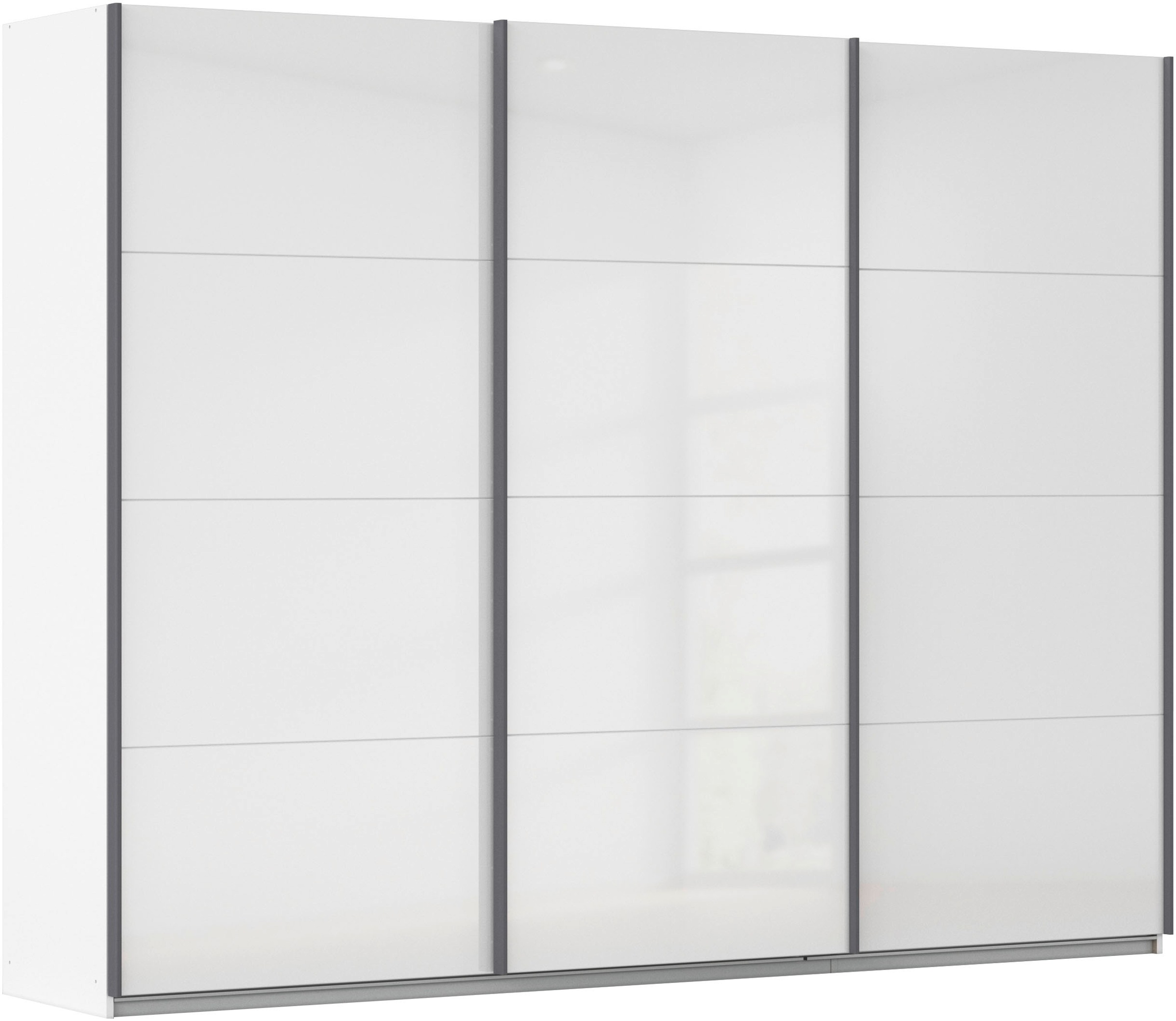 OTTO home Schwebetürenschrank "Kleiderschrank Schrank Garderobe AGORDO mit Dekor- oder Hochglanzfront" Breiten 203/271/315/360 cm in drei Griff-Farben - NEU: Farbe SCHWARZ, in 4 Breiten und 2 Höhen MADE IN GERMANY