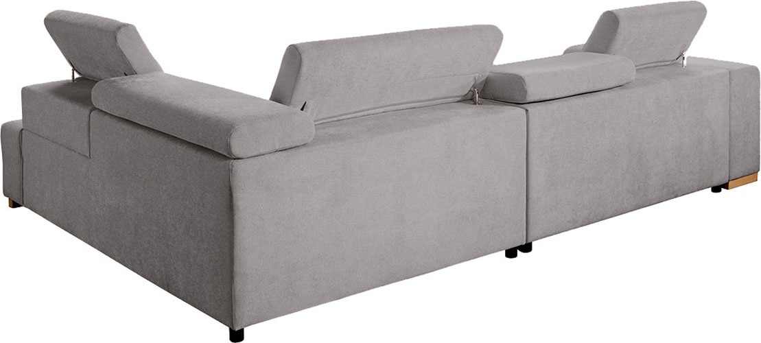 exxpo - sofa fashion Ecksofa »Elianos, hoher Komfort, inkl. Kopf- & Sitztiefenverstellung, L-Form« Kopfteile & Sitztiefe verstellbar, ohne Bettfunktion