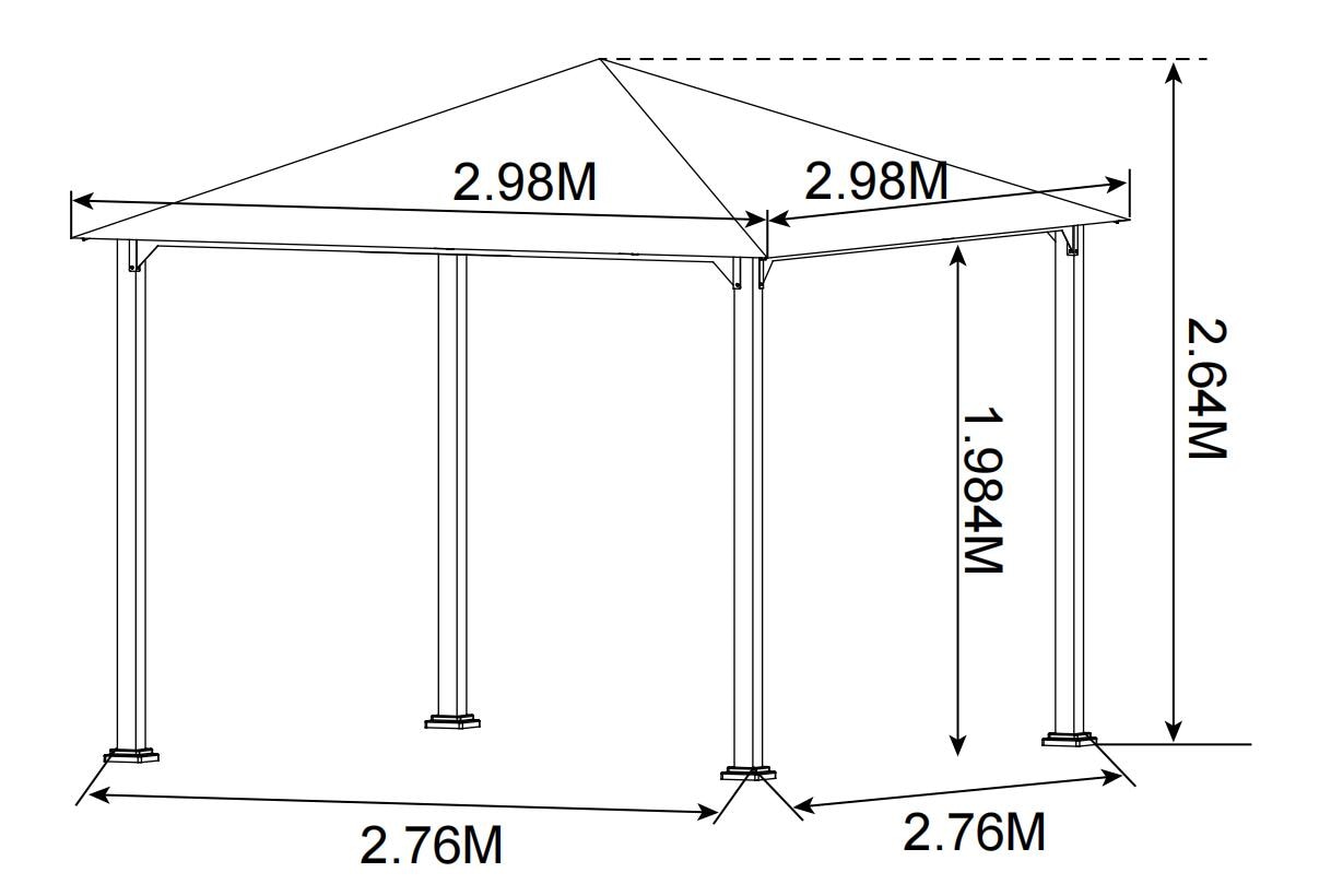 KONIFERA Pavillon »Cádiz« verschiedene Größen