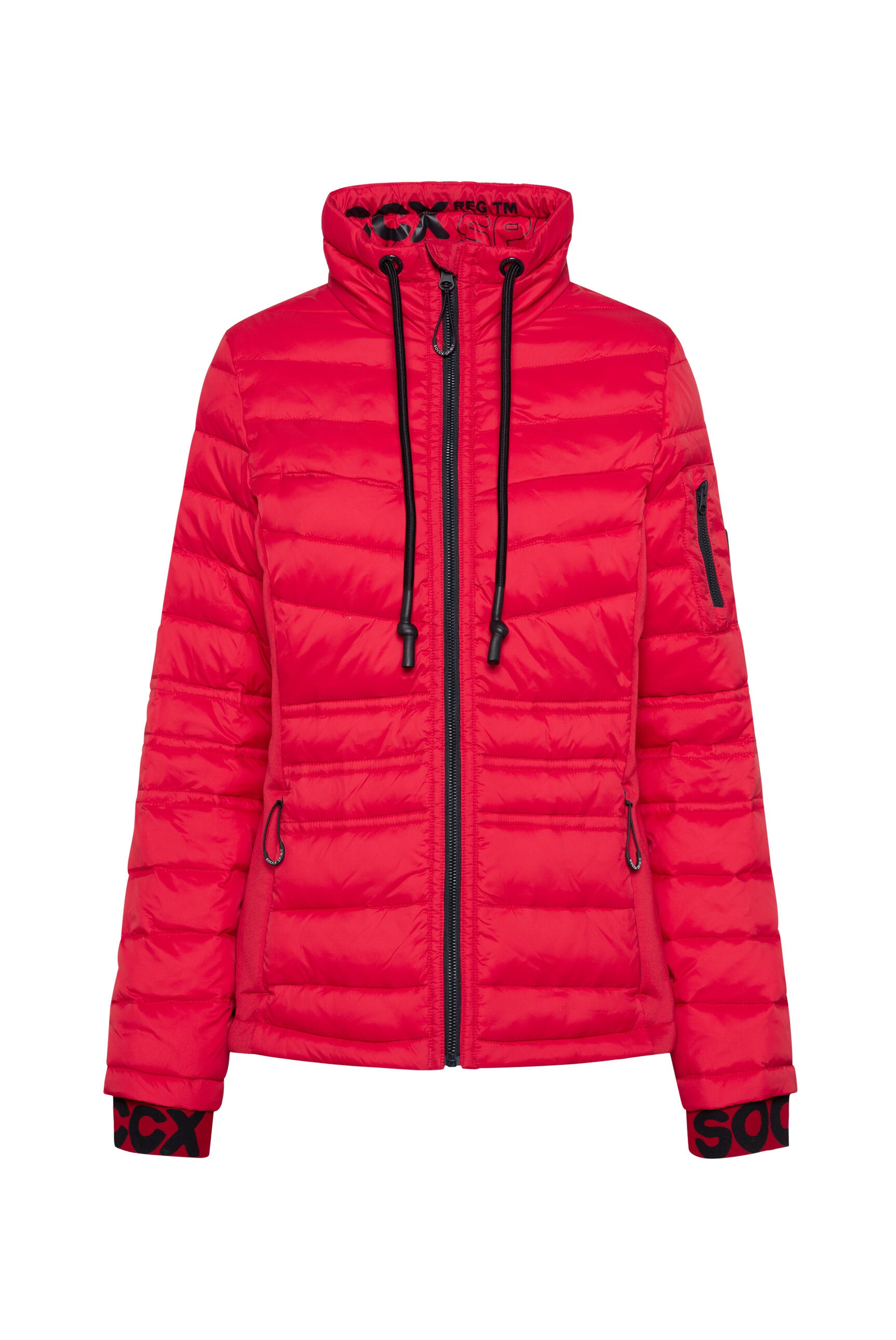 SOCCX Steppjacke, ohne Kapuze, mit Windfangleiste