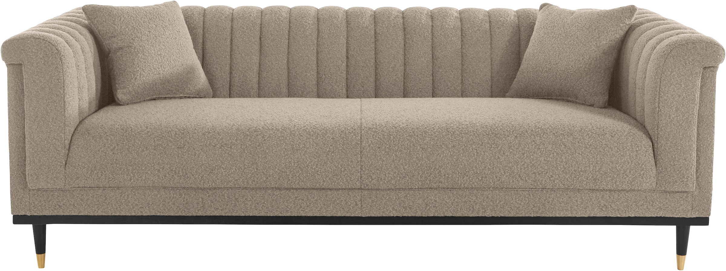 Guido Maria Kretschmer Home&Living 3-Sitzer »Chamby New«, im Bouclé-Strukturbezug mit Steppung im Lehnenbereich