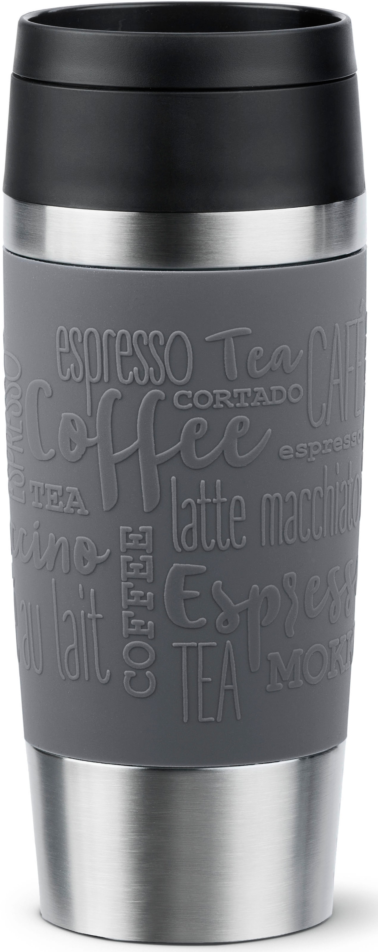 Emsa Thermobecher "Travel Mug Classic, mit 360-Trinköffnung", 4h heiß, 8h kalt - 360 ml / 6h heiß, 12h kalt - 500 ml, 10