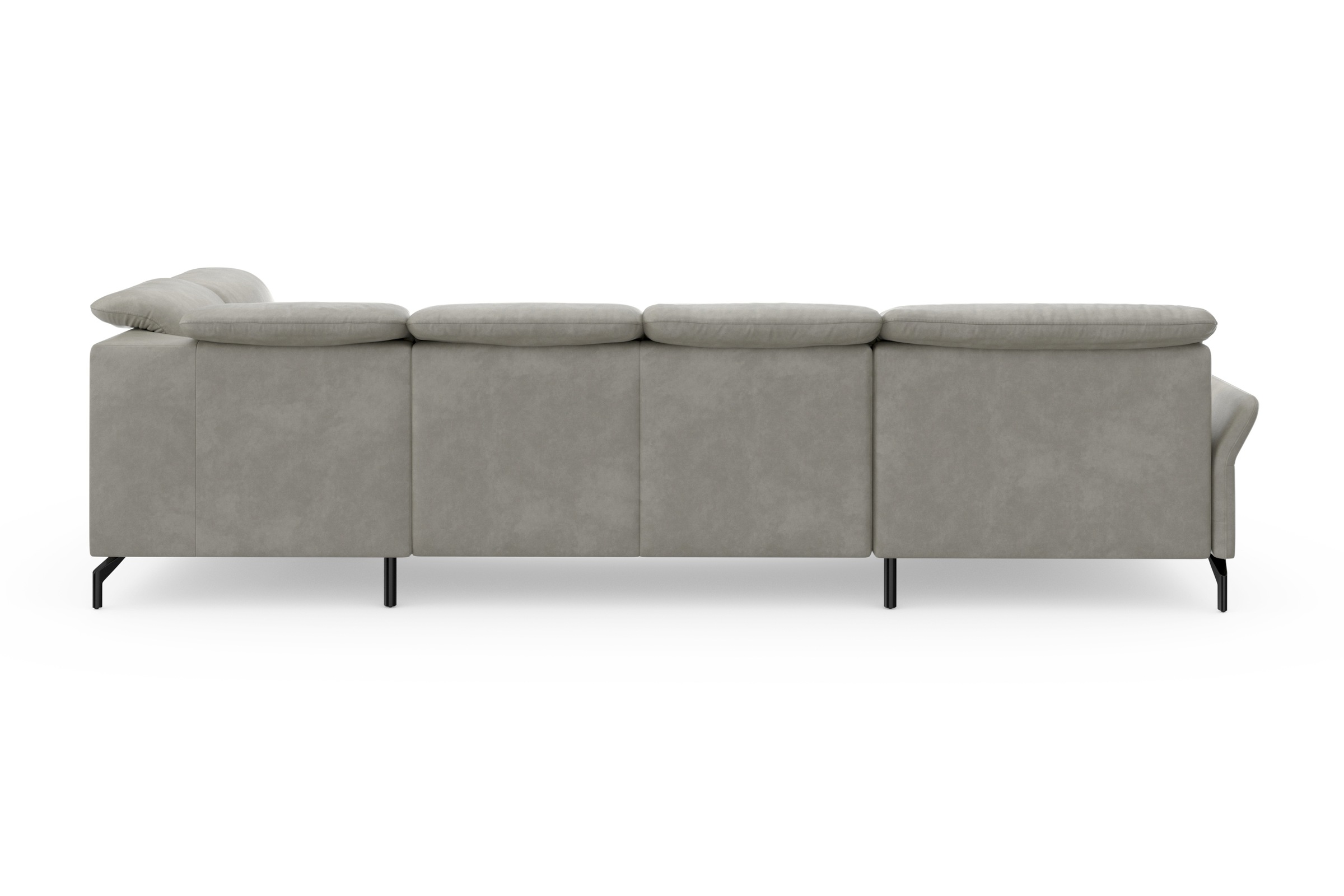 sit&more Wohnlandschaft »Fashion U-Form«, wahlweise mit Kopfteilverstellung, Vorziehsitz, motorisch, Metallfüße