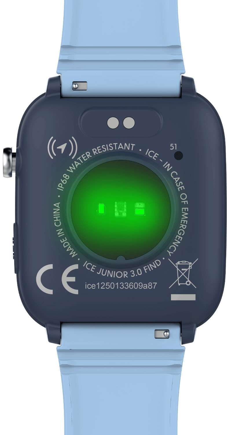 ice-watch Smartwatch »ICE smart junior 3.0 - Find My - 1.75«, Armbanduhr, Kinderuhr, Silikonarmband, Bluetooth, Geschenkidee,digital)