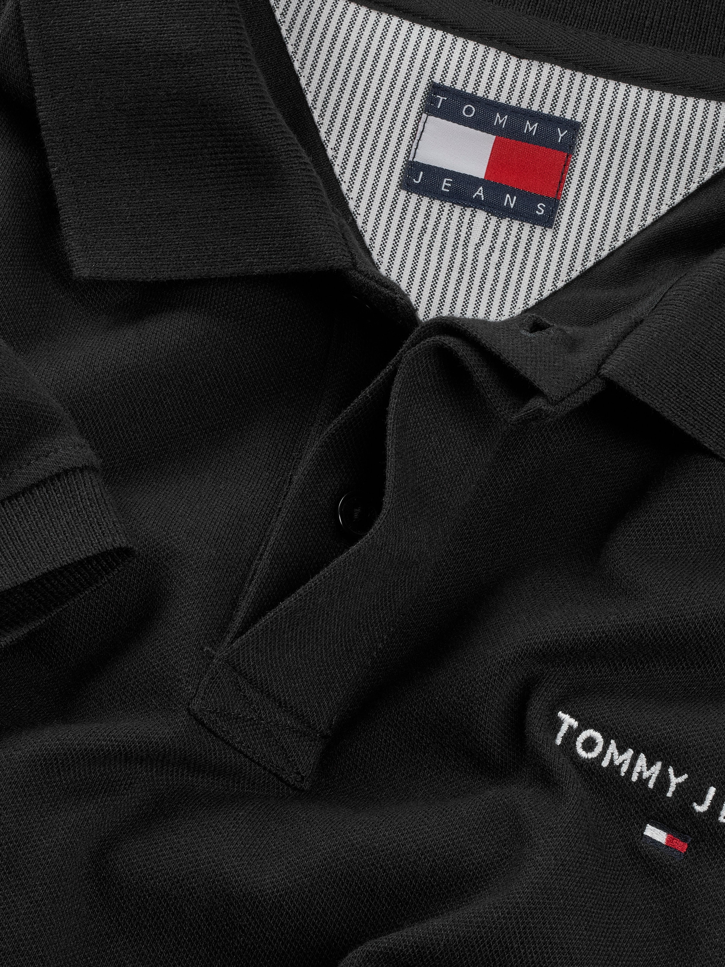 Tommy Jeans Poloshirt »TJM REG LINEAR POLO EXT«, Mit Rundhalsausschnitt