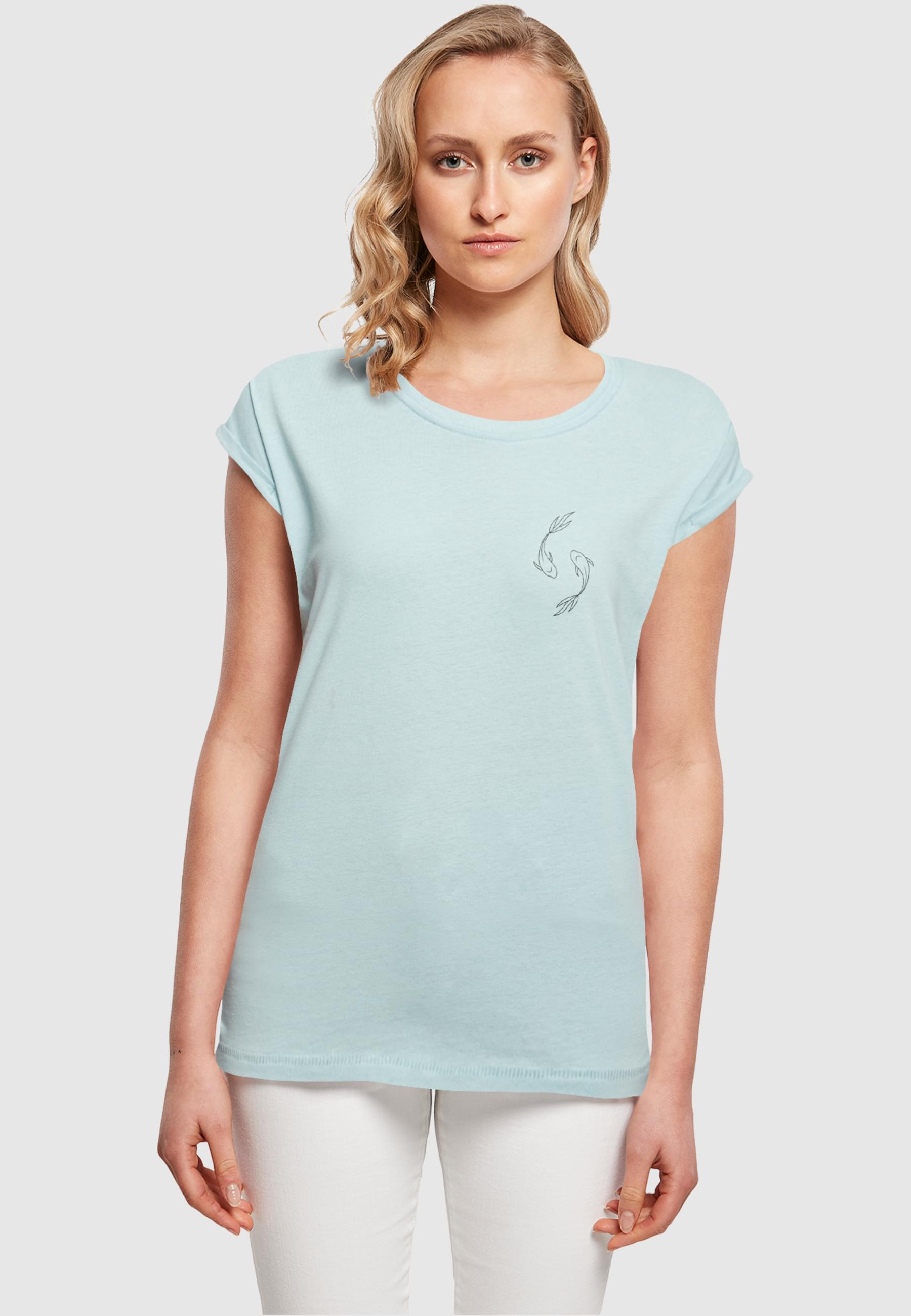 Thumbnail - Merchcode T-Shirt "Merchcode Damen Ladies Spring - Yin & Jang Fish T-Shirt", (1 tlg.)