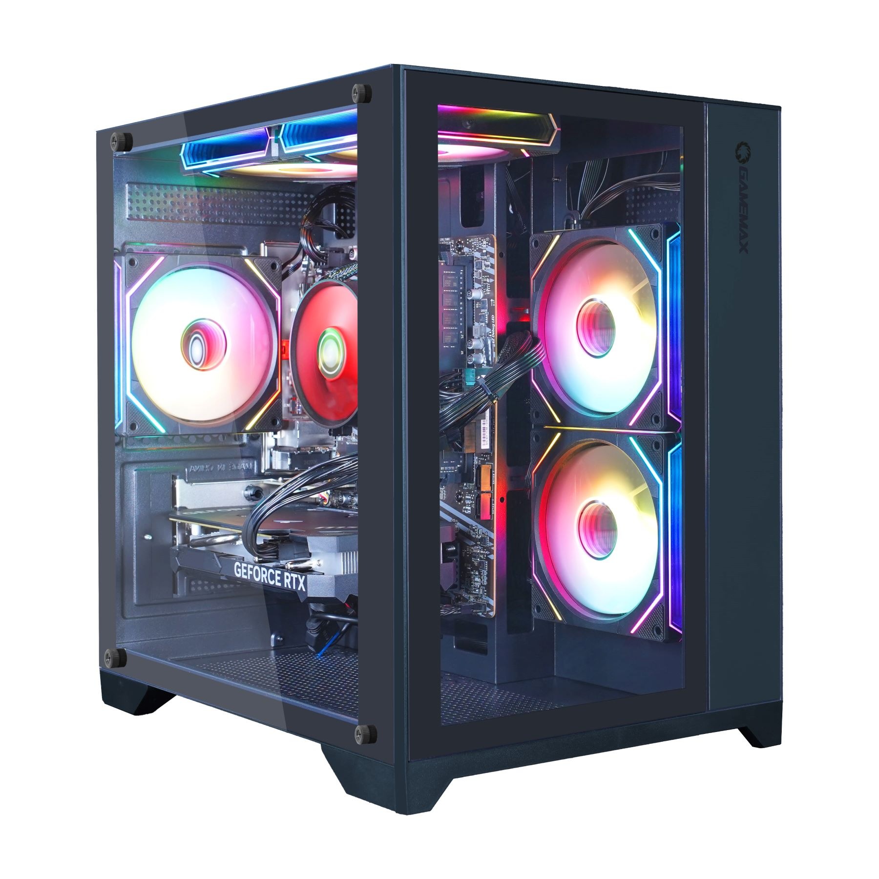 GAMEMAX Gaming-PC »Infinity Mini BK 7787 AMD Ryzen 7 5700X RTX 5060Ti 32GB DDR4 1TB SSD« Windows 11
