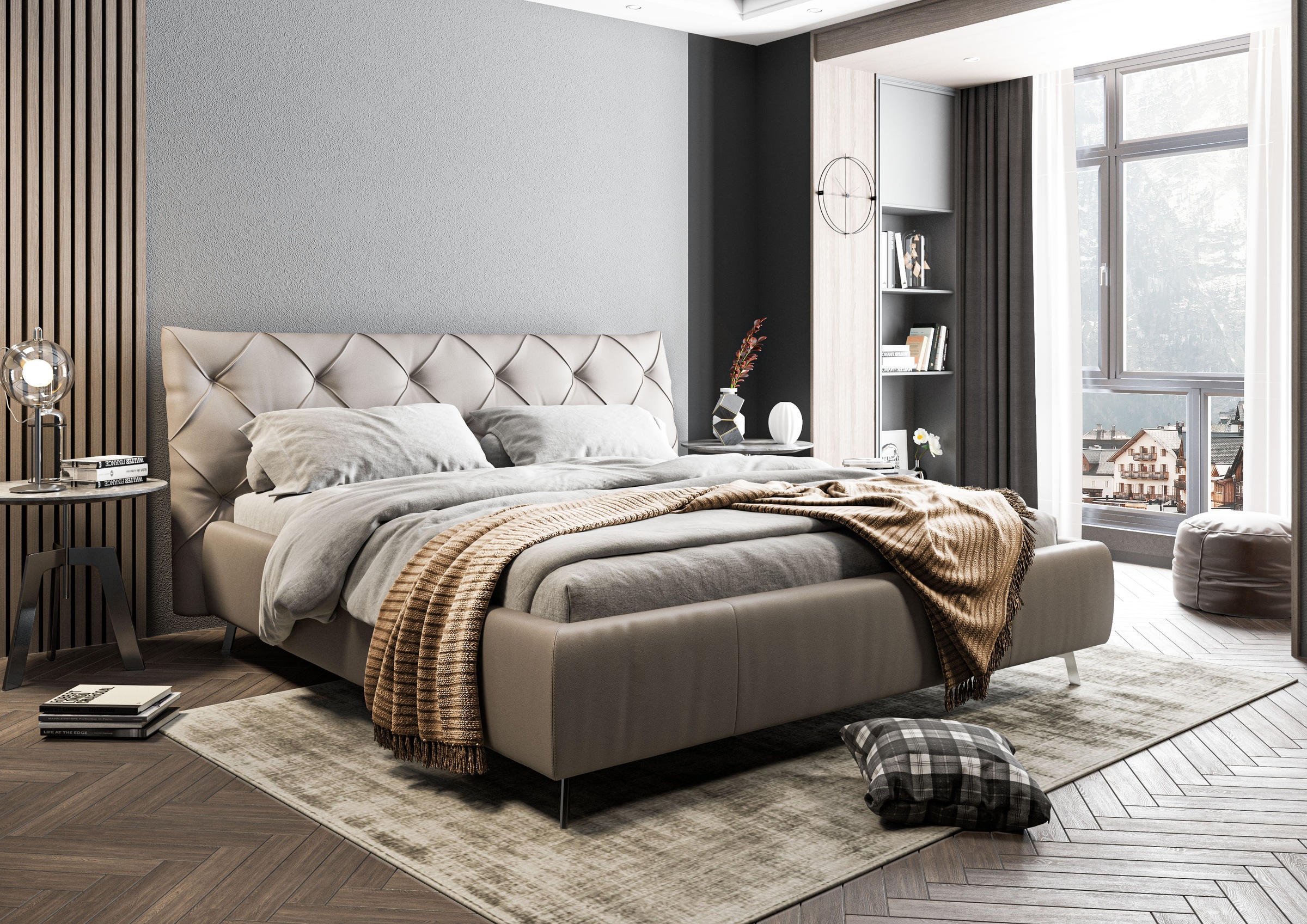 Home affaire Polsterbett "Elloree in 4 Breiten bis 200cm, auch in Leder" Ko günstig online kaufen