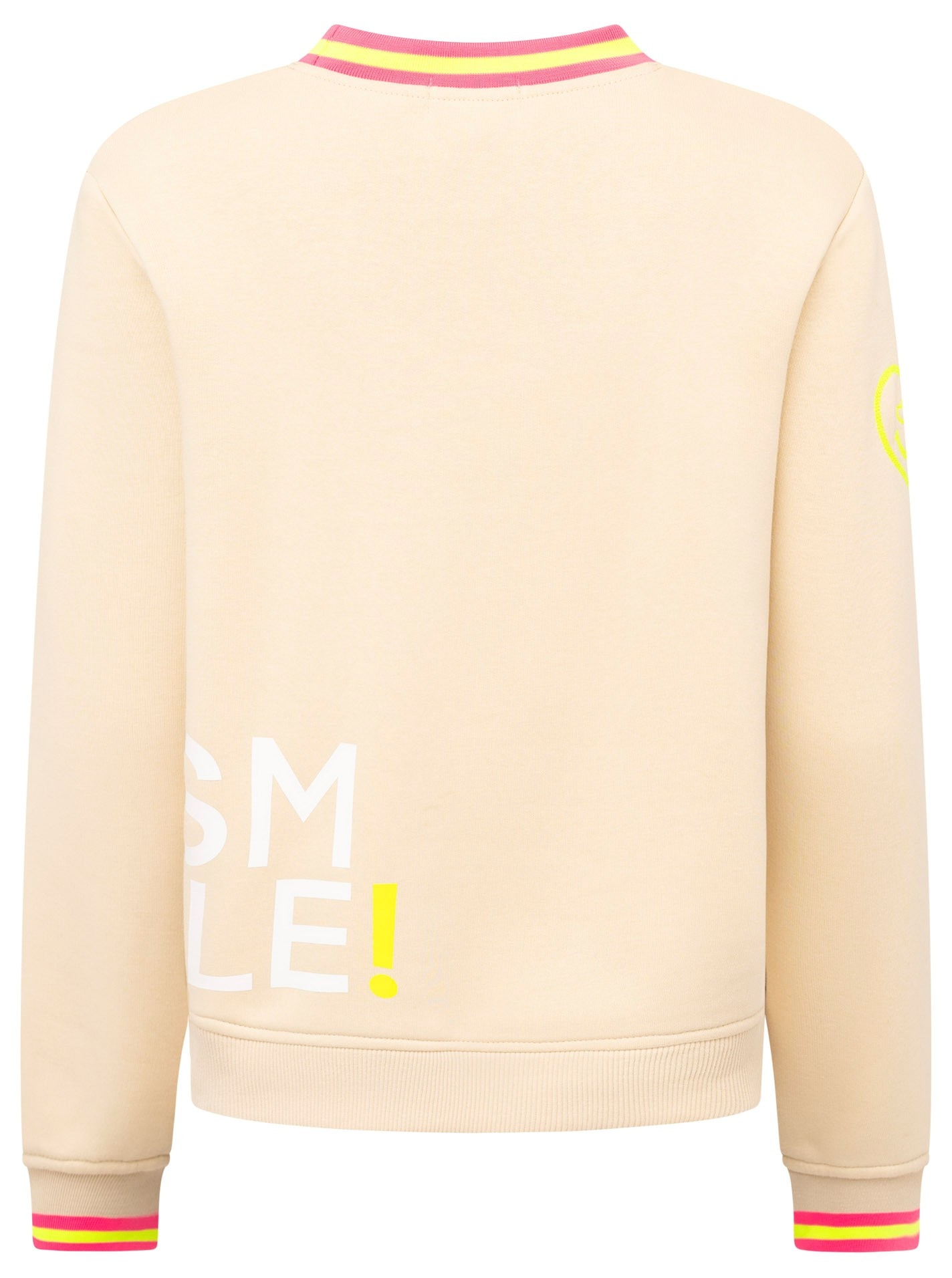 Zwillingsherz Sweatshirt »"Alissa"«, mit SMILE PRINT, Kontrastbündchen, gesticktem Herz am Arm