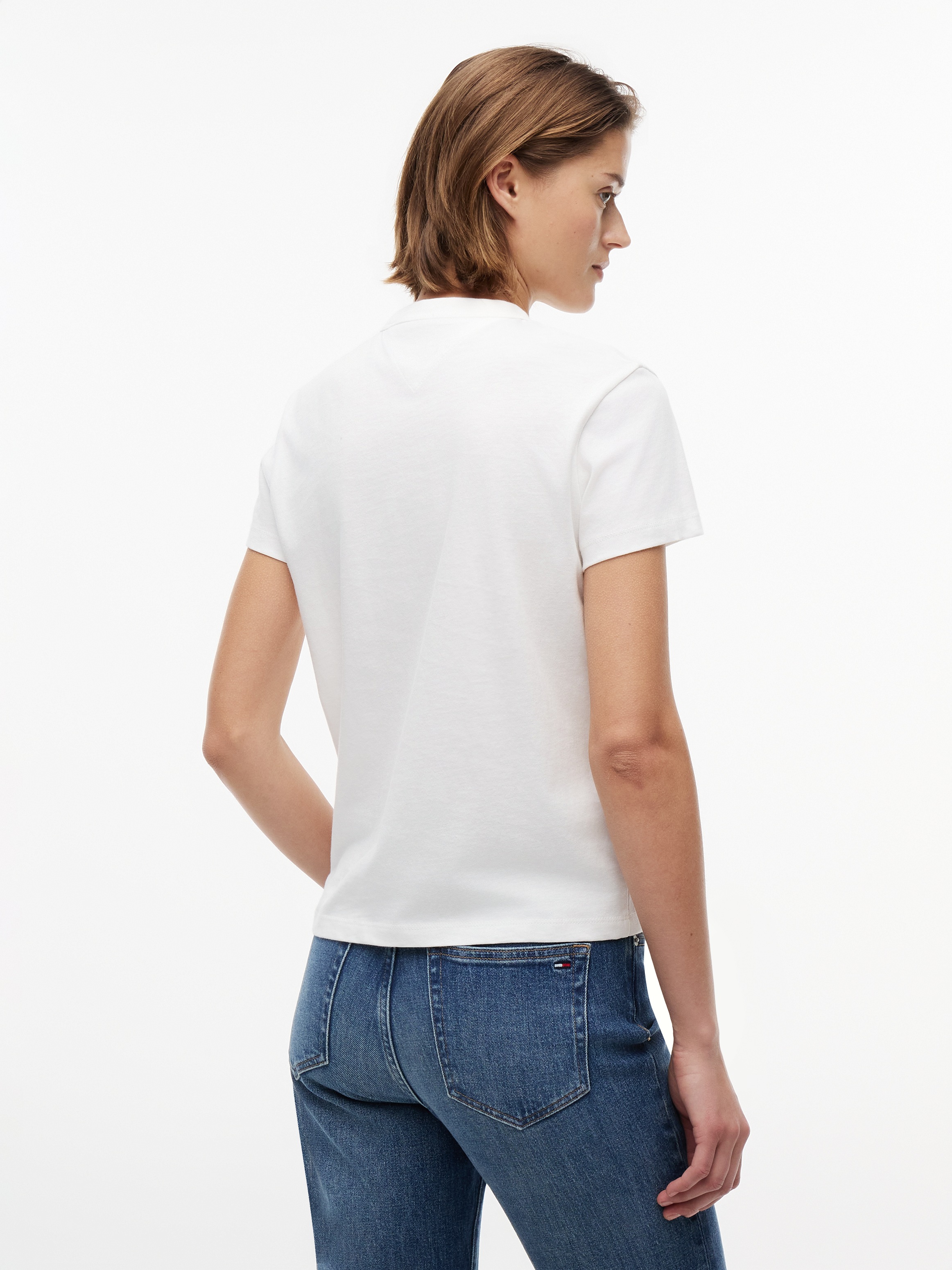 Tommy Jeans Kurzarmshirt »TJW REG HERITAGE LOGO SS TEE« Baumwolle, regular fit