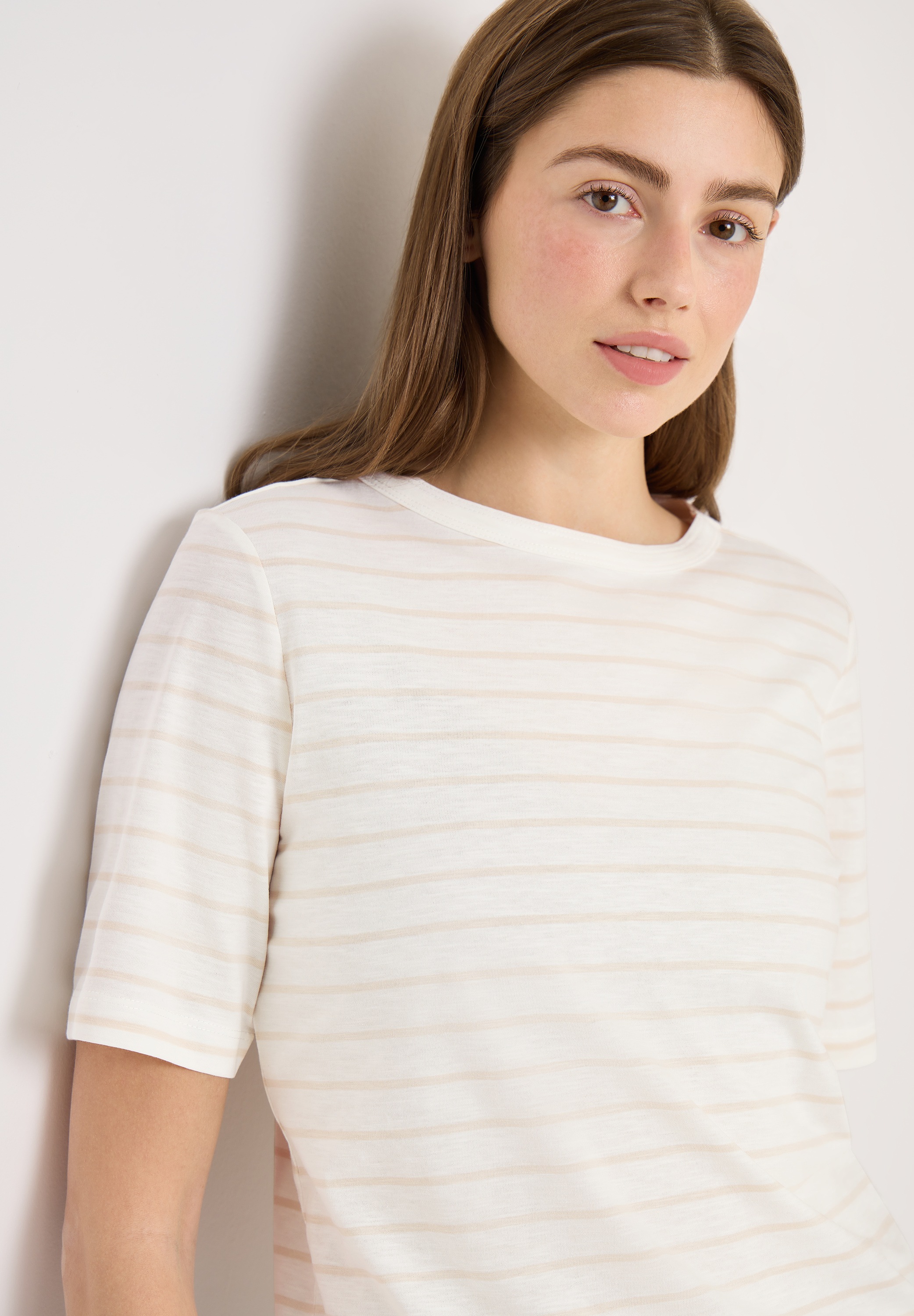 Thumbnail - Cecil Rundhalsshirt Sommershirt im Streifen-Look