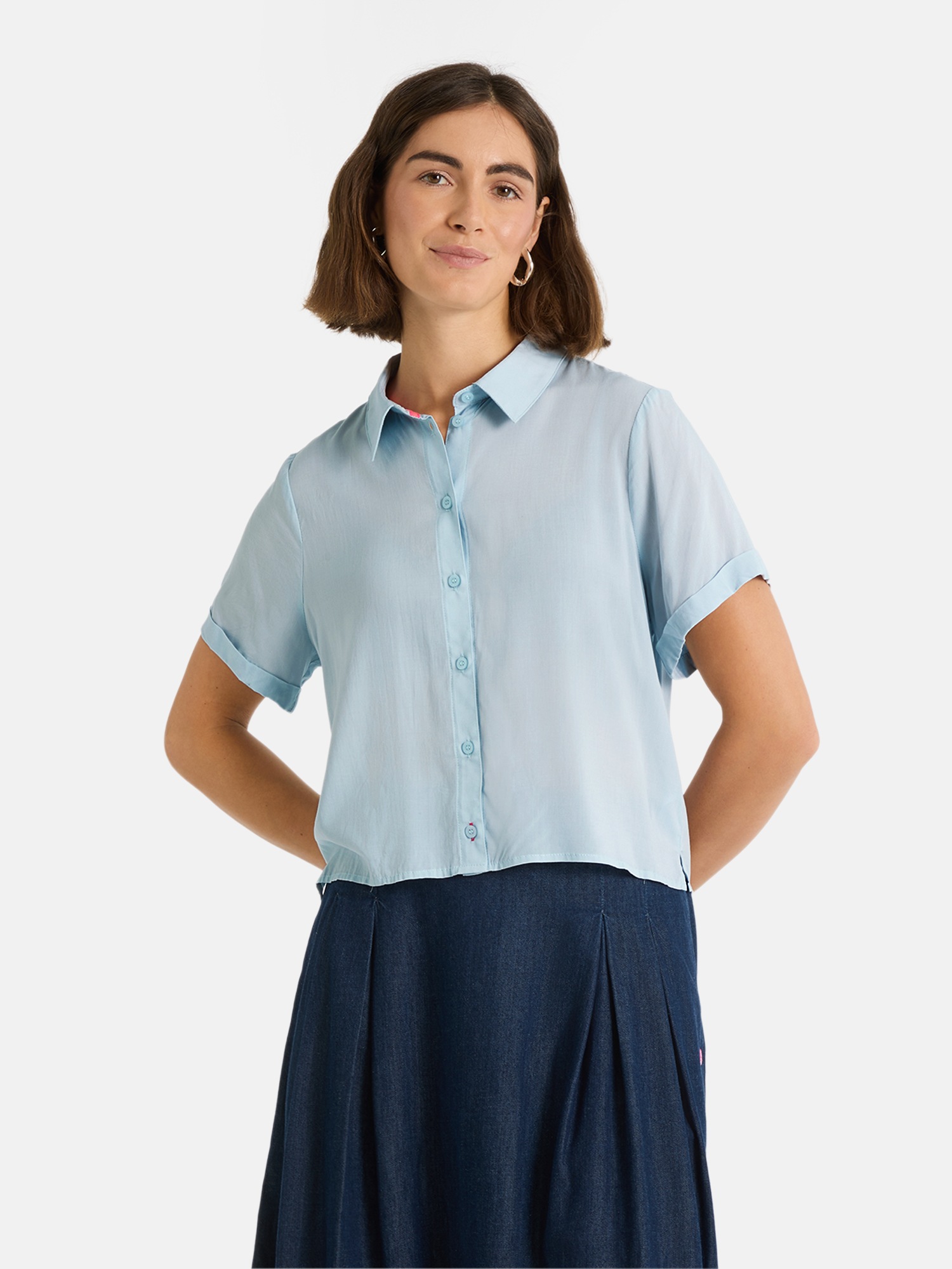 Lieblingsstück Hemdbluse "RulaEP" mit Umschlagsaum an den Ärmeln, lockerer günstig online kaufen