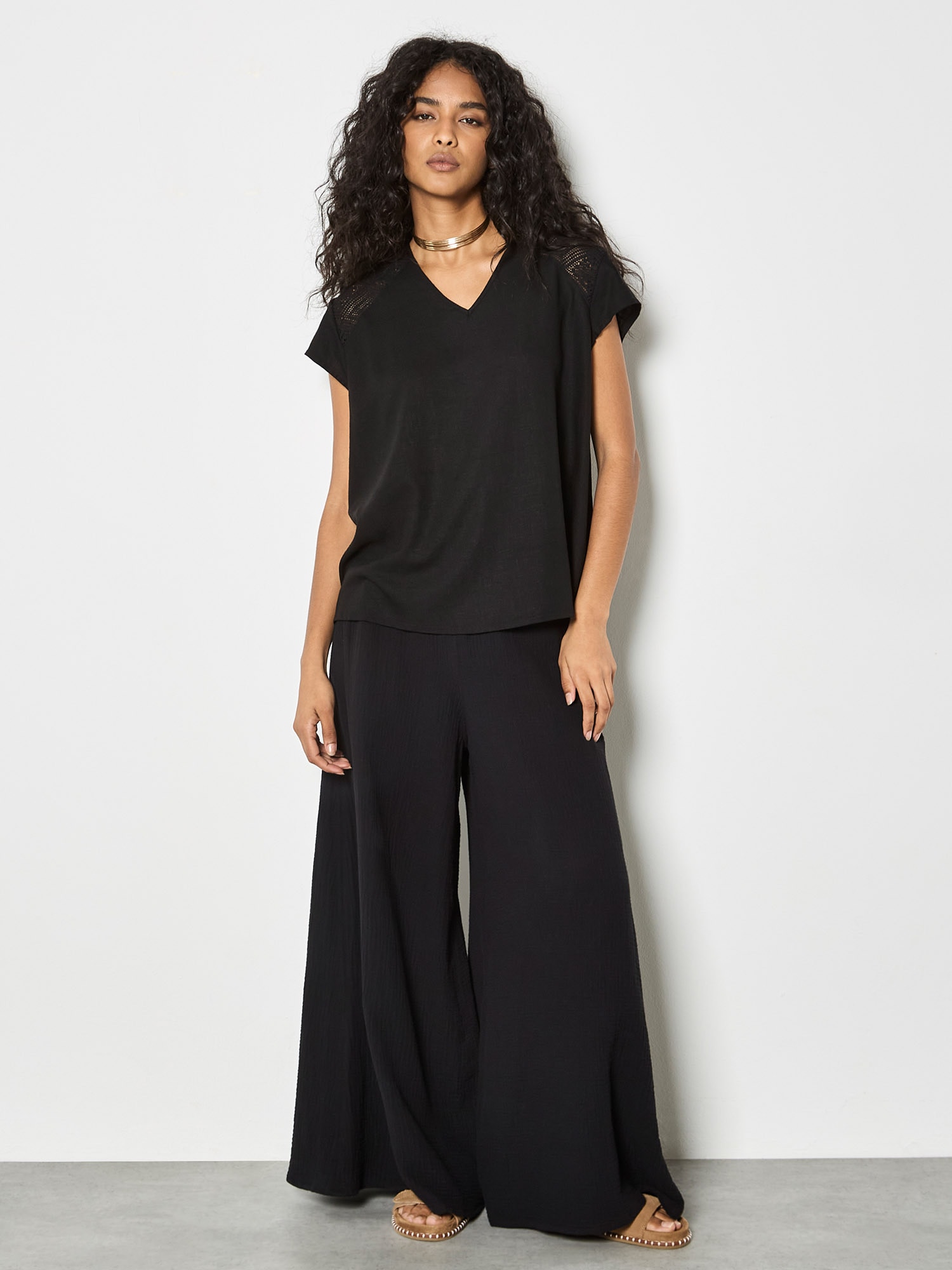 Apricot Shirttop »Top« Spitze