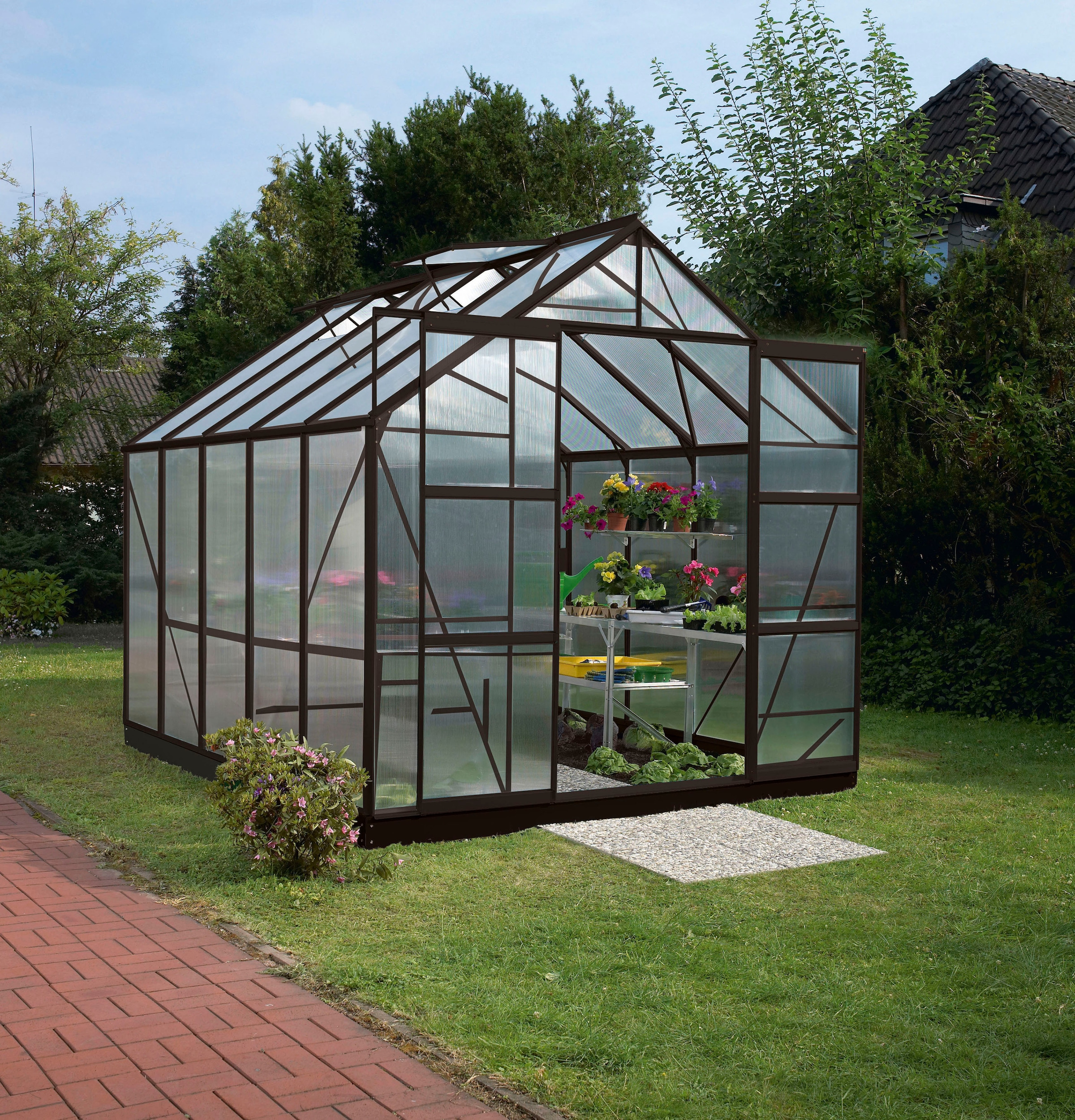 Vitavia Gewächshaus »Mars 8300« Alu-Profile, 6 mm Hohlkammerplatten