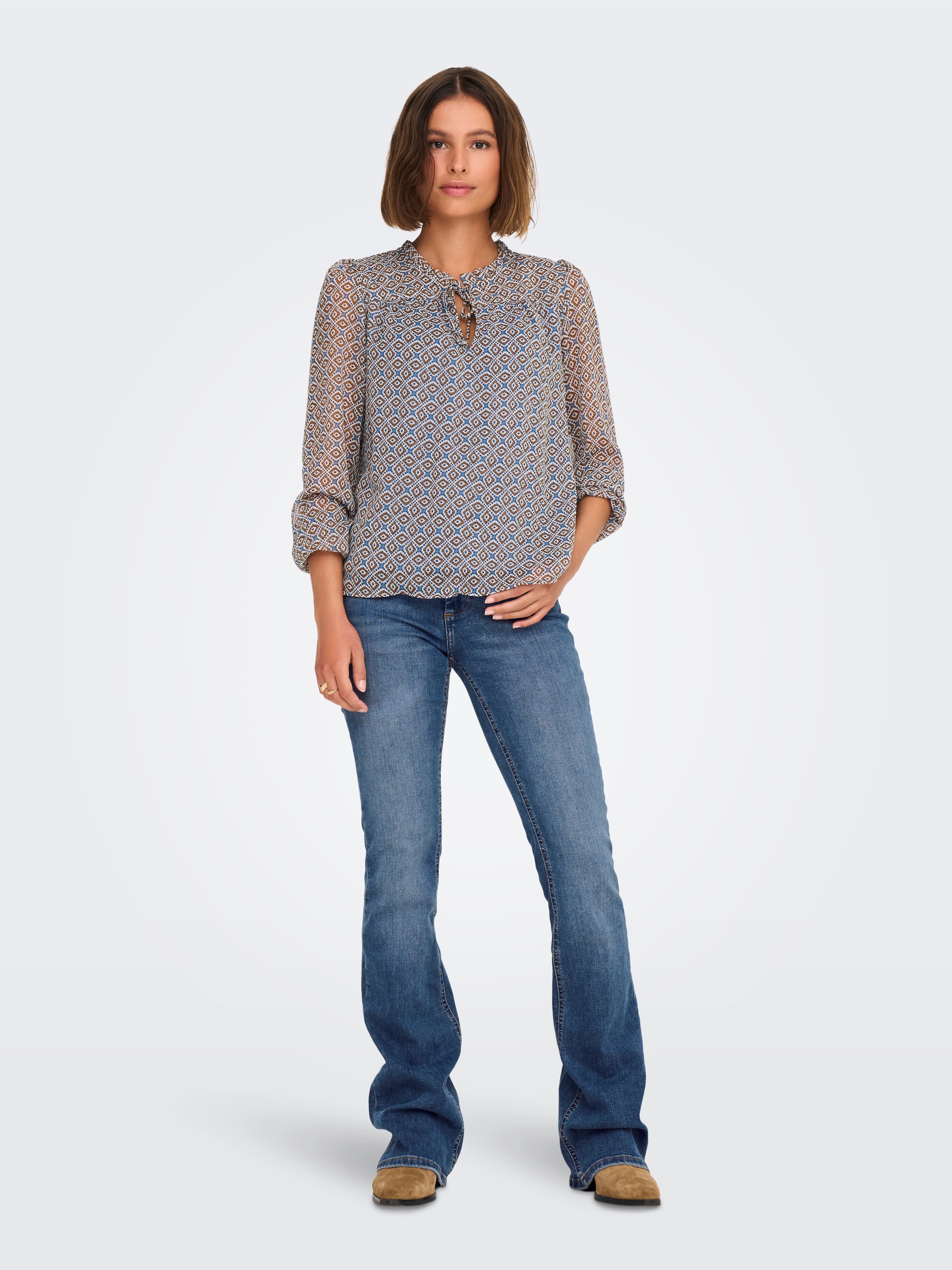 ONLY Bootcut-Jeans »ONLBLUSH MID FLARED DNM TAI305 NOOS«