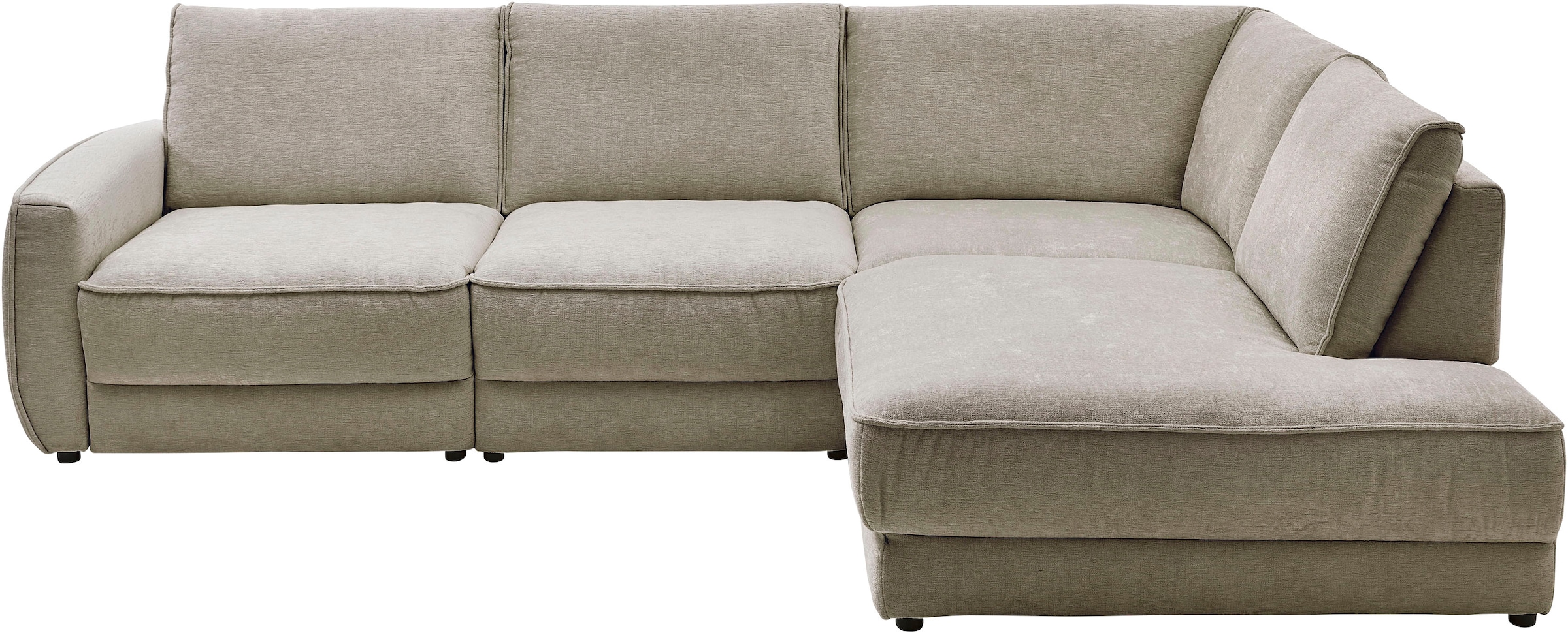 Die PlanBar Ecksofa SoftSitz-Kaltschaumpolsterung, 1 o. 3 Sitztiefenverstellungen wählbar