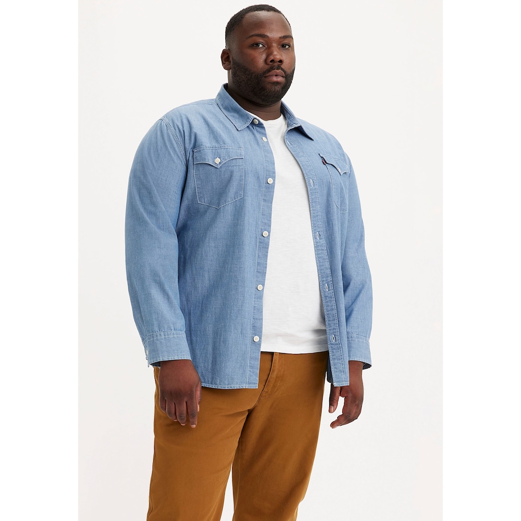 Levi's® Plus Jeanshemd »BIG RELAXED FIT WESTERN«