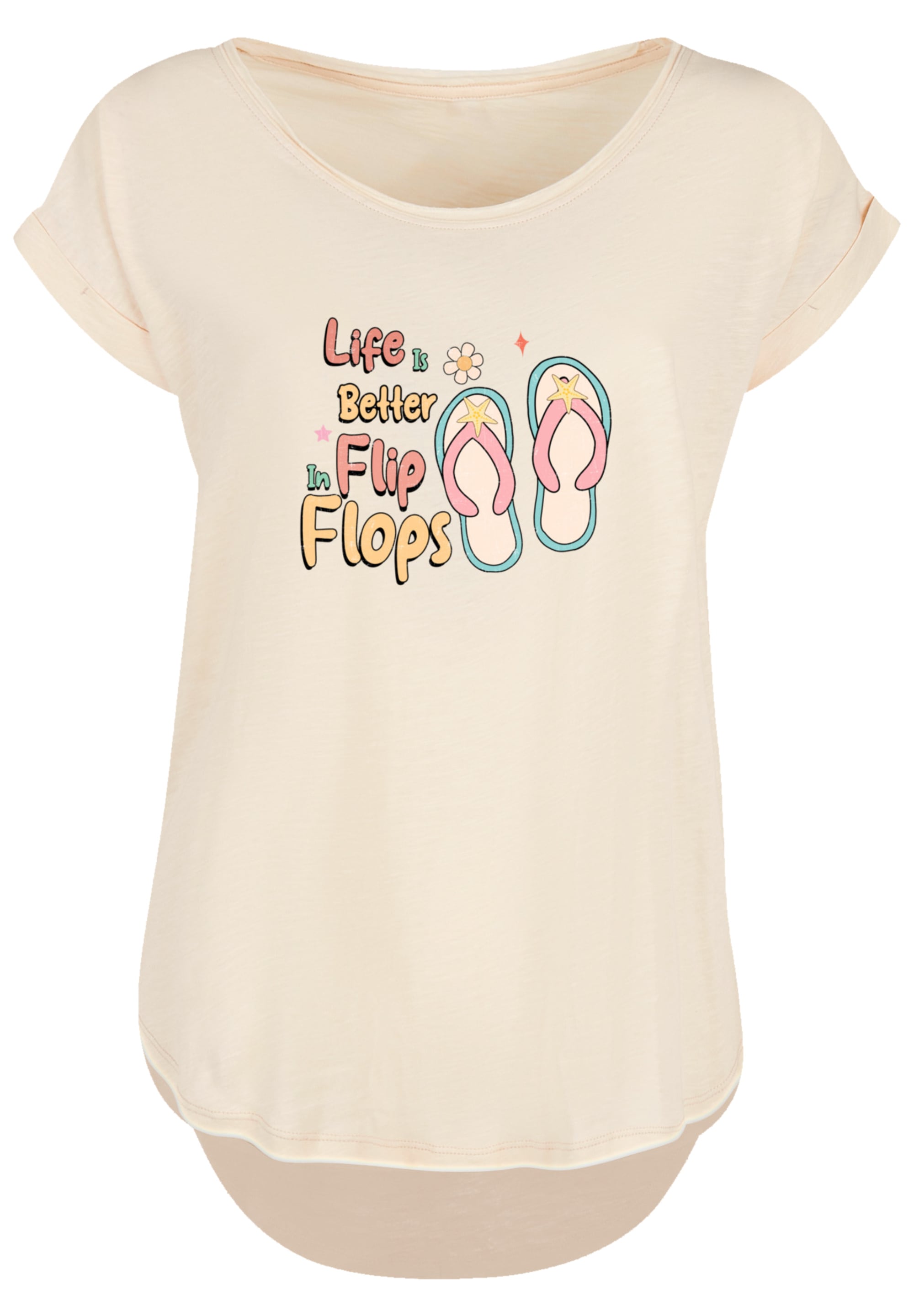 F4NT4STIC T-Shirt »Life Is Better In Flip Flops« Premium Qualität