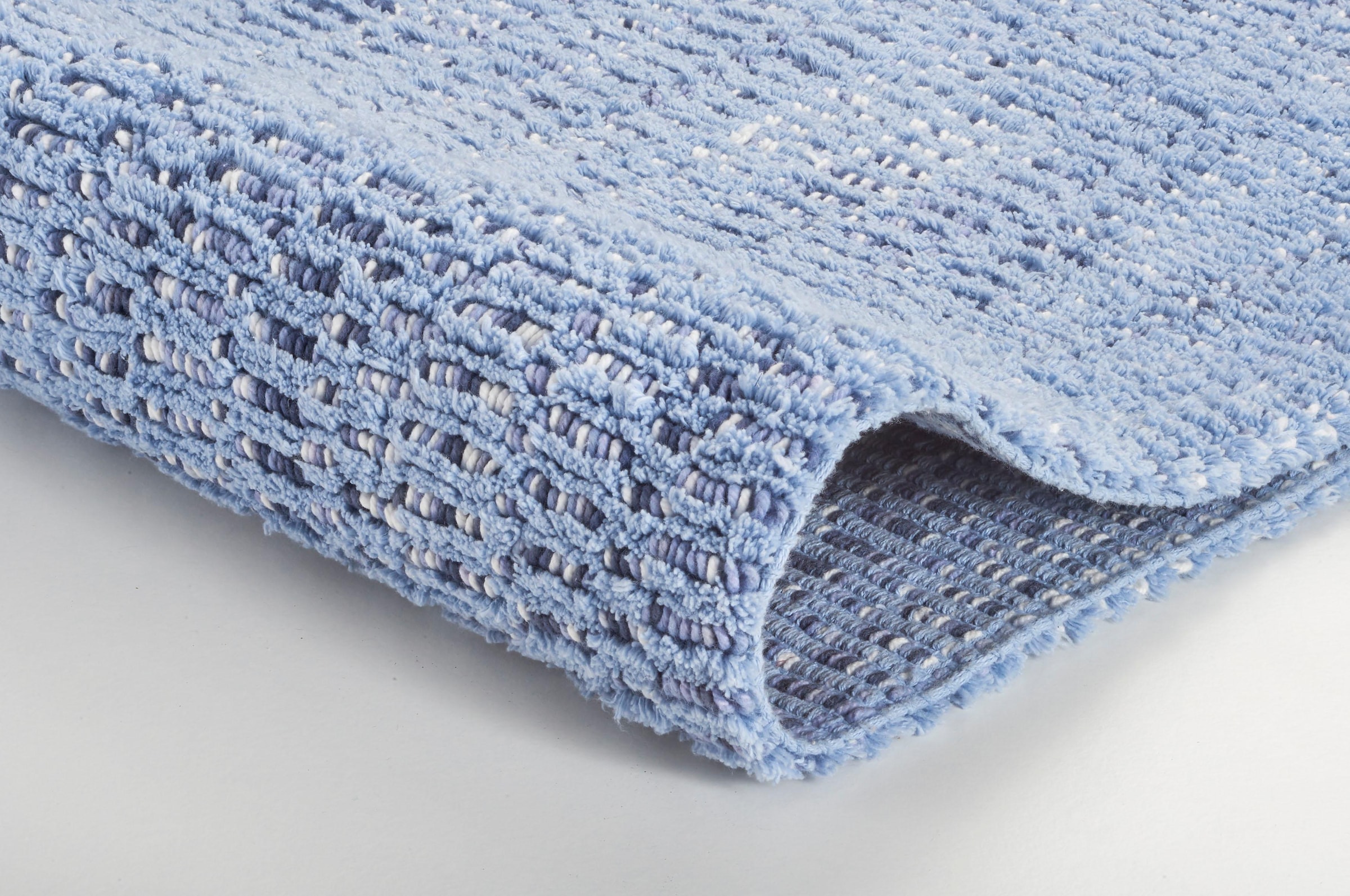 Kleine Wolke Badematte »Sway«, rutschhemmend beschichtet, fußbodenheizungsgeeignet, Badteppich, Uni Farben mit Melange Effekt