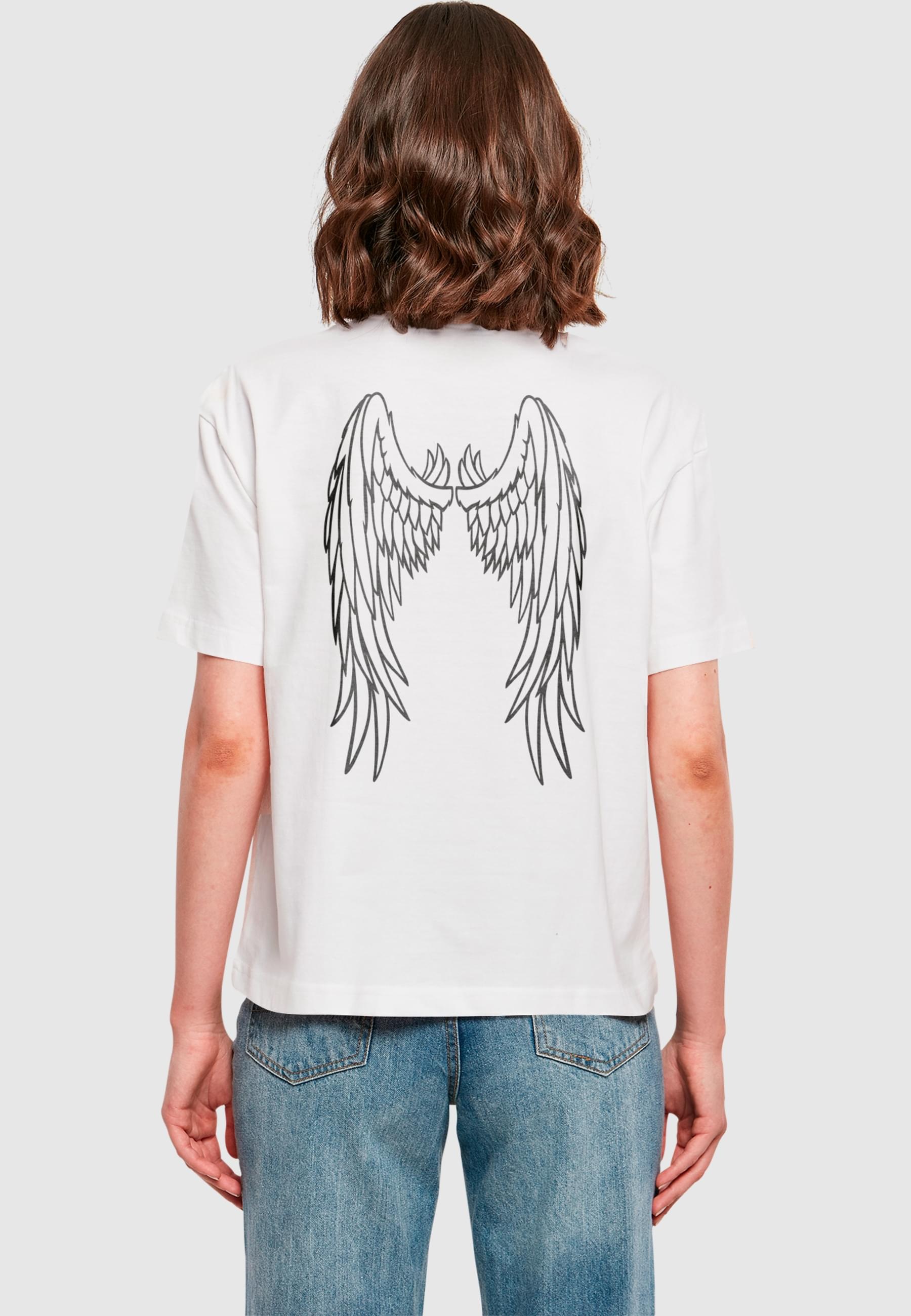 Miss Tee T-Shirt »Miss Tee Damen Angel Wings Tee«, (1 tlg.)