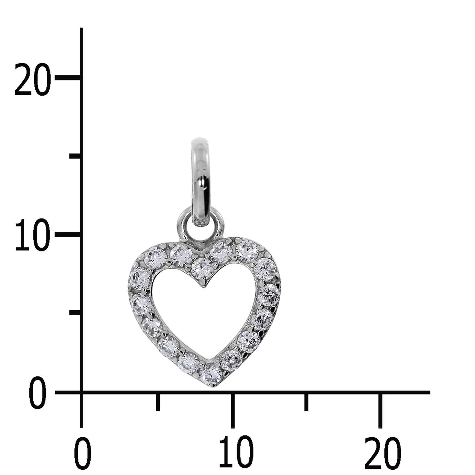 OSTSEE-SCHMUCK Kettenanhänger »Ostsee-Schmuck Anhänger Herz Anhänger Herz«, (1 tlg.)