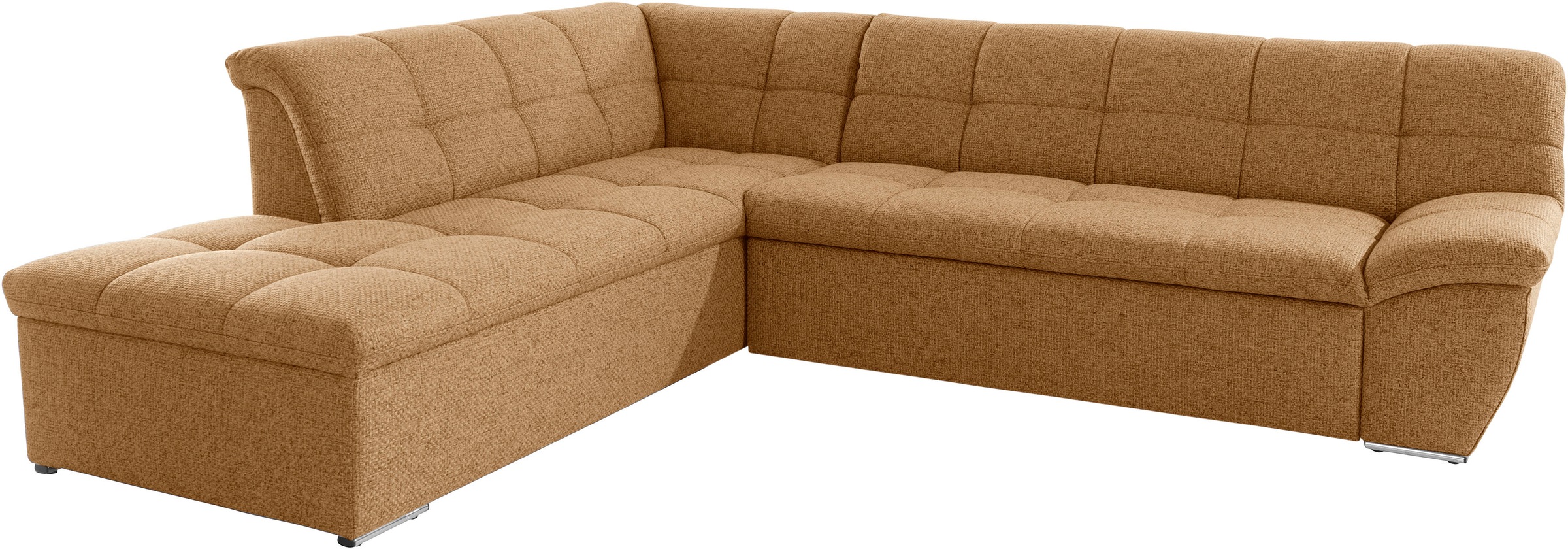 Thumbnail - DOMO collection Ecksofa "Lagoa, moderne Sitzheftung, bequem und komfortabel, L-Form" wahlweise mit Bettfunktion, frei im...