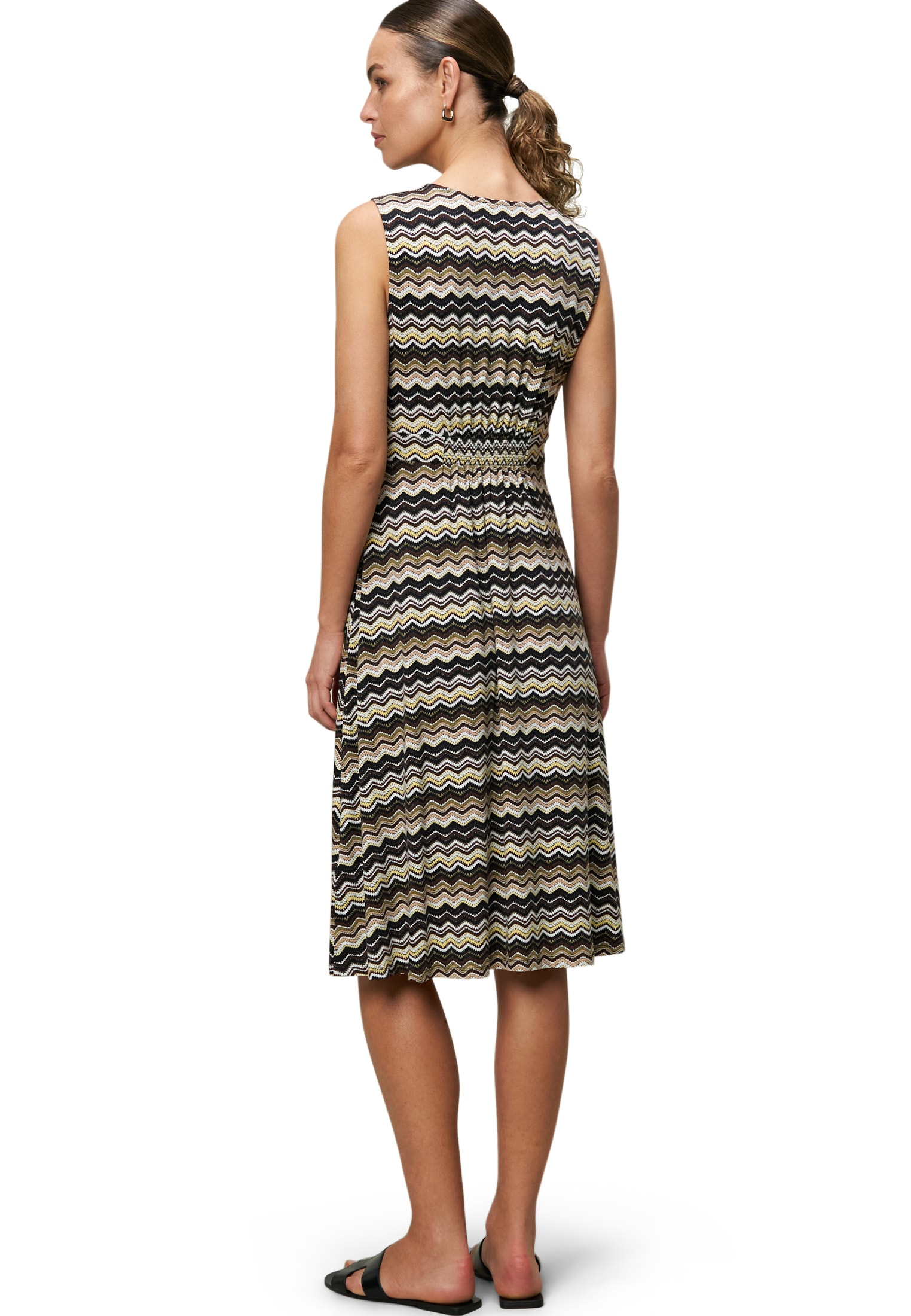 Zero Midikleid »zero Midikleid mit Zickzackmuster«, Wickeldesign