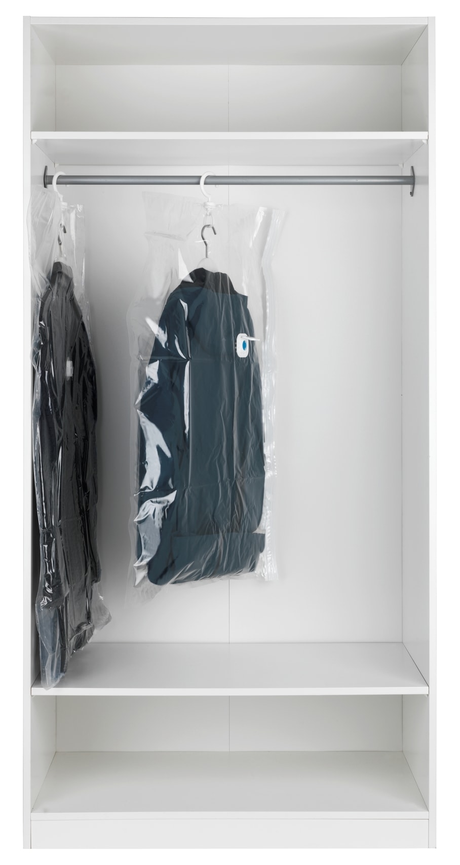 WENKO Kleidersack »Vakuum Größe L«, (Set, 2 St.), Vakuumbeutel für Kleidung, platzsparend im Kleiderschrank