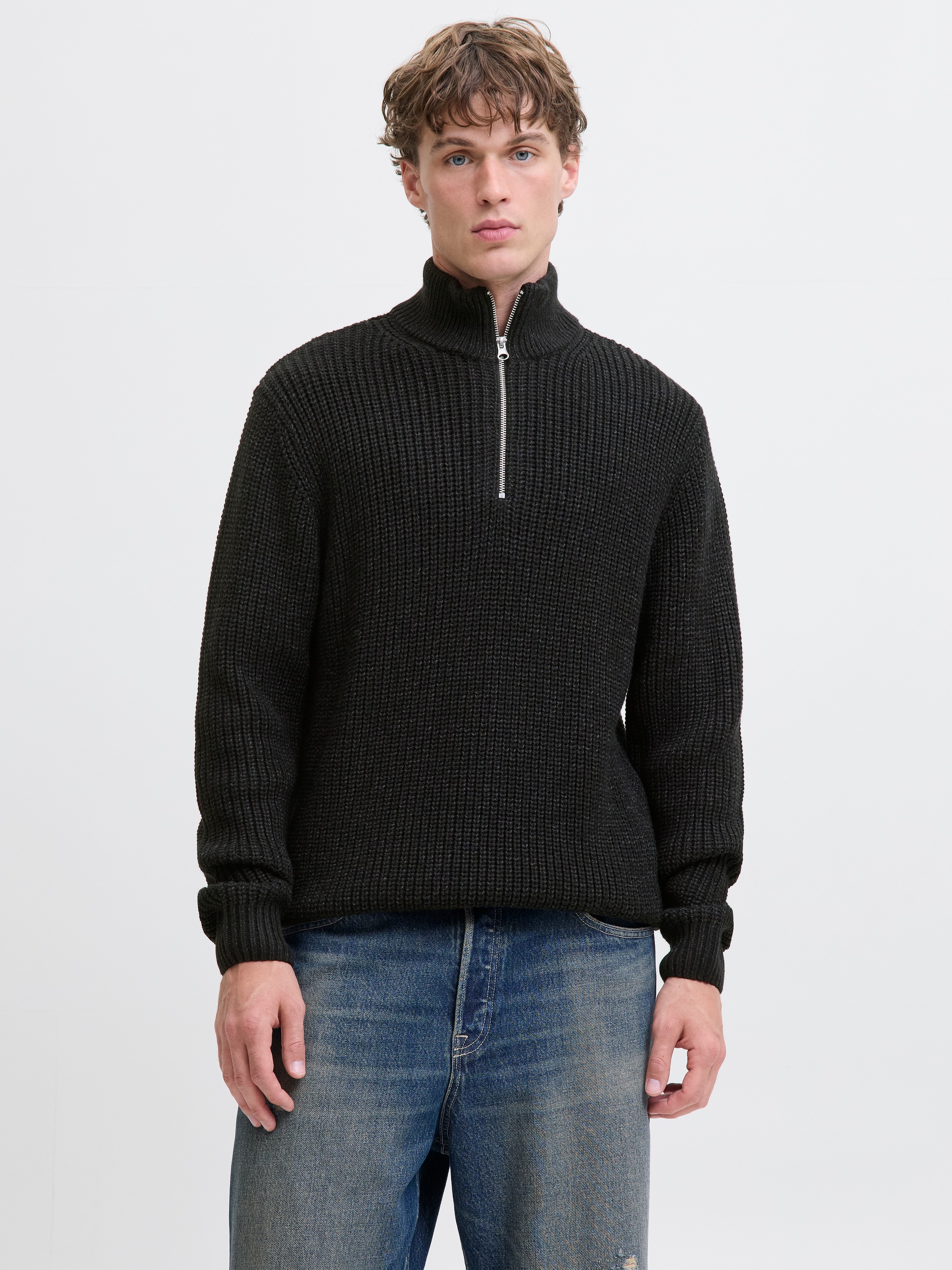 Jack & Jones Troyer "JORBLEECKER KNIT HALF ZIP BF" günstig online kaufen