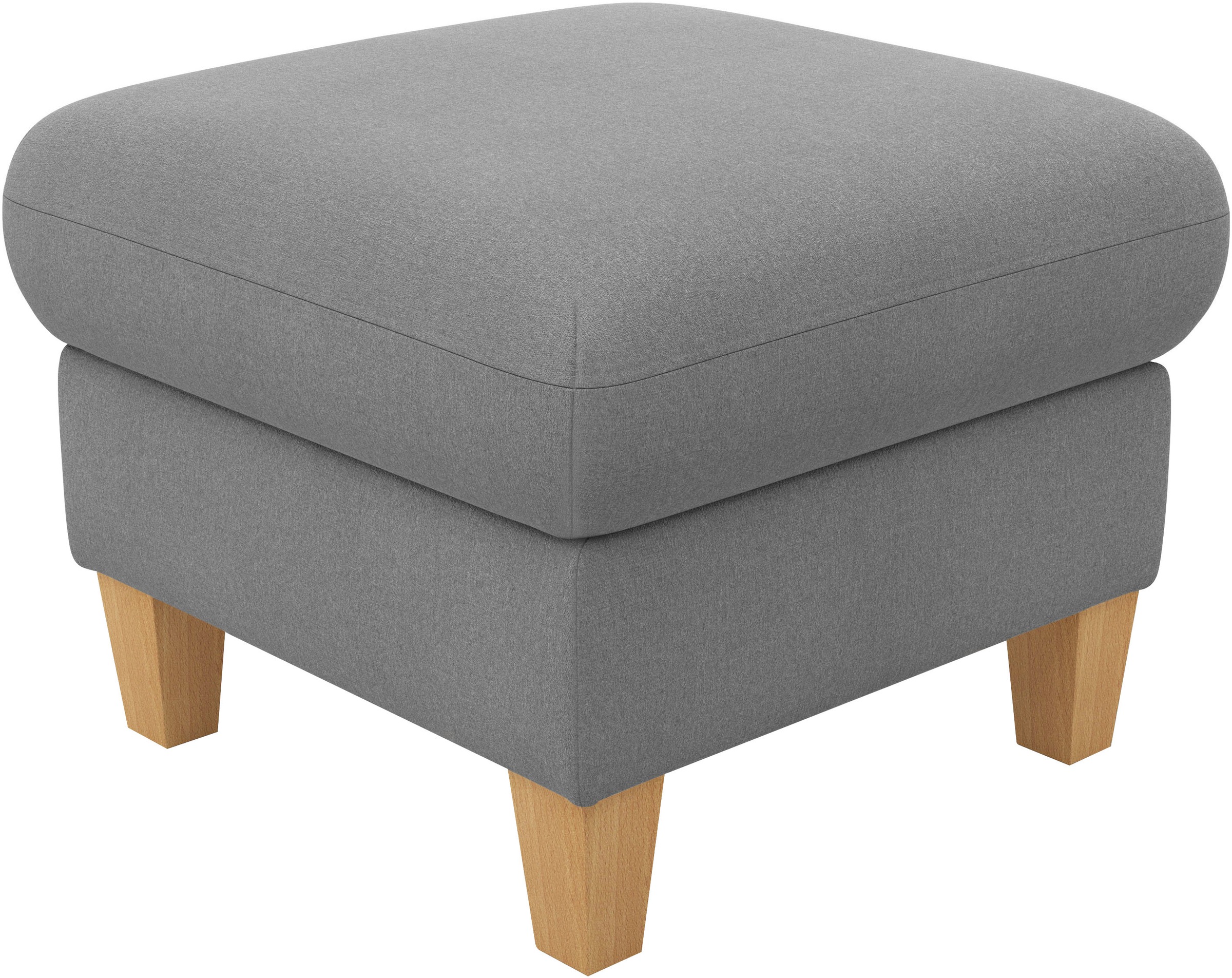 Home affaire Polsterhocker "Rochelle", (1 St.), Massive 12 cm Holzbeine günstig online kaufen