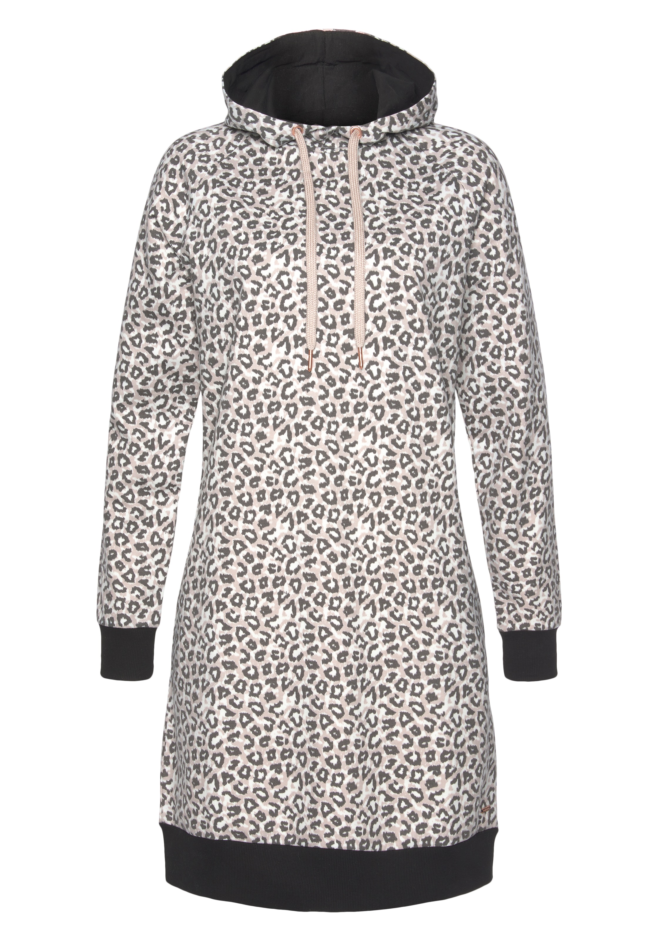 LASCANA Sweatkleid, mit Kapuze und seitlichen Eingrifftaschen, Loungewear günstig online kaufen