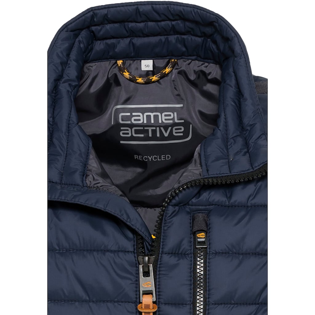 camel active Steppweste, mit Stehkragen