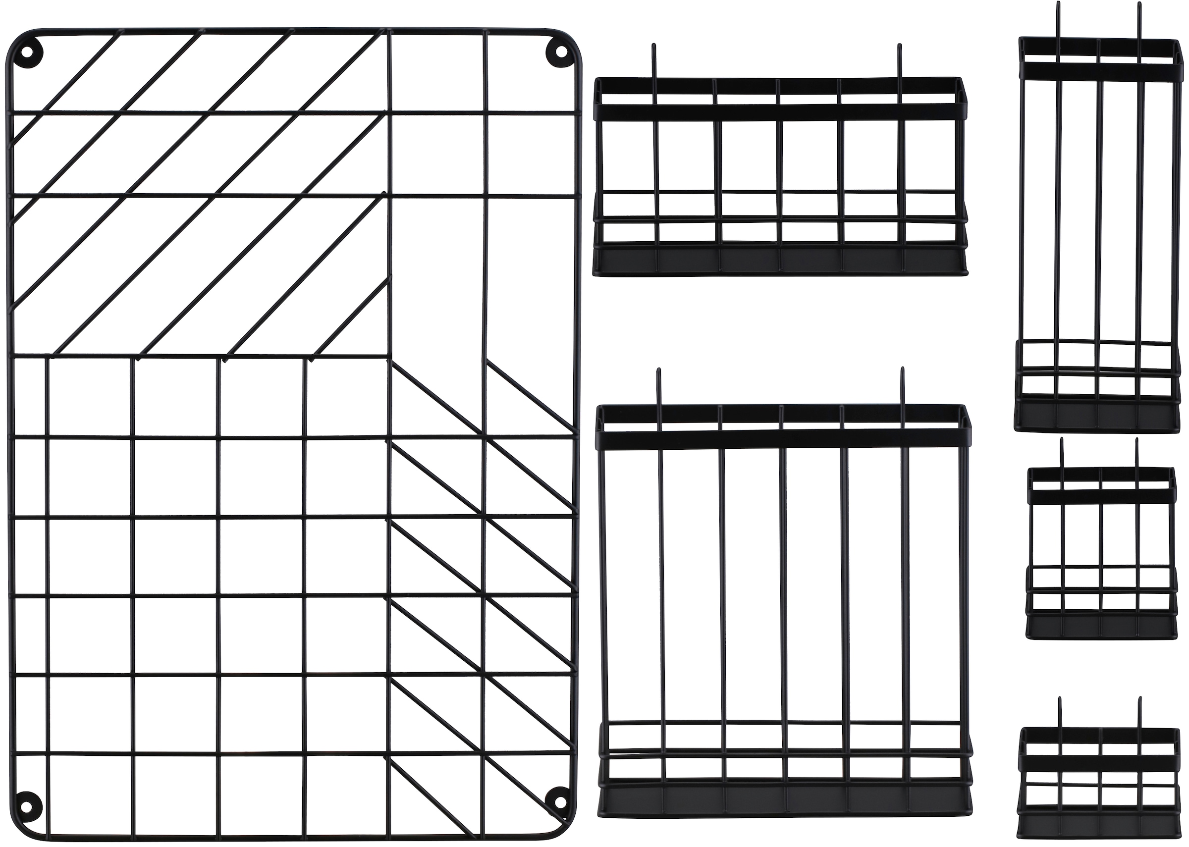 welltime Wandregal »Loft«, Hängeregal aus Metall, BxH: 35x50cm, Metallregal im Industrial Style